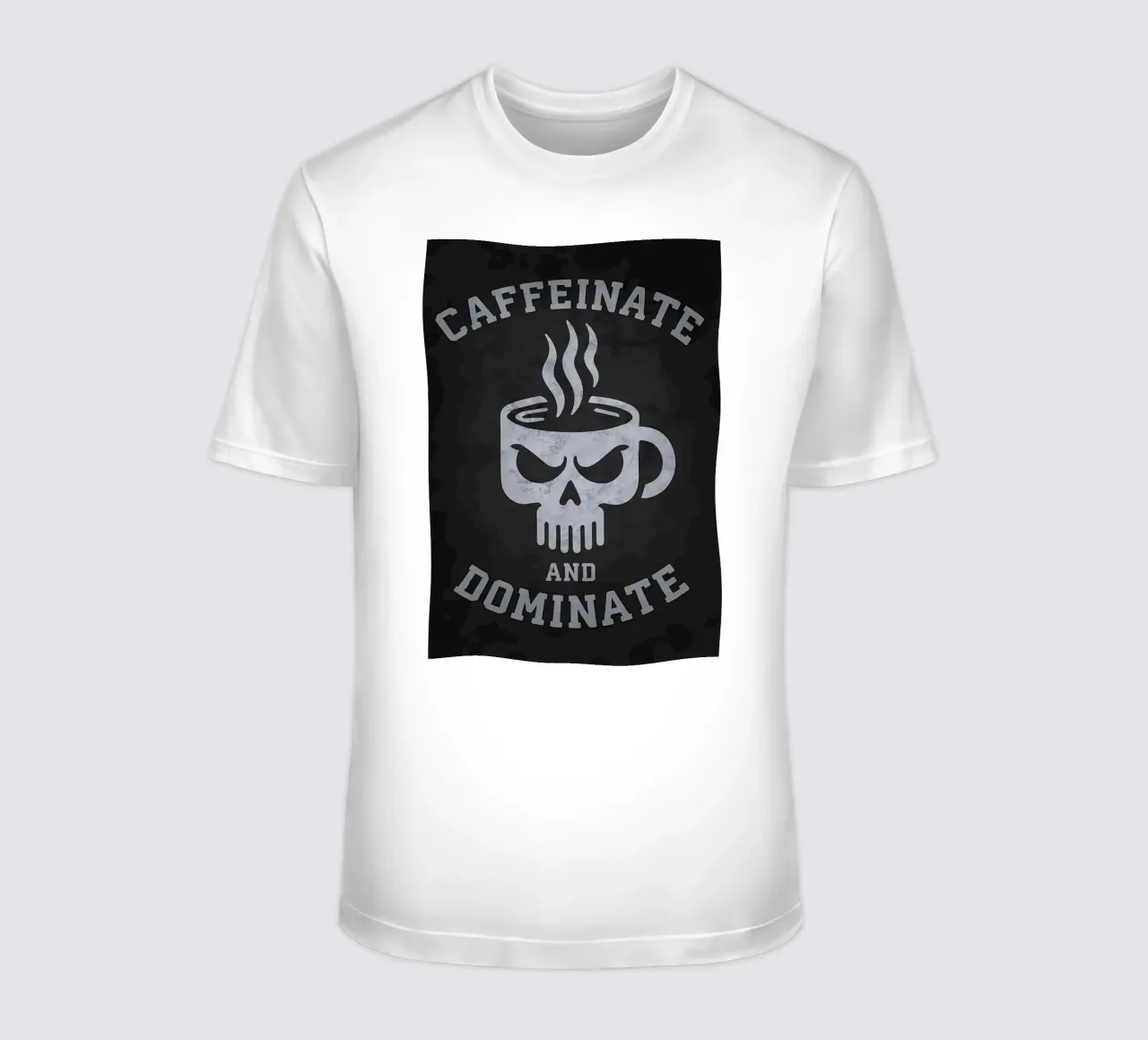 Caffeinare e dominare t-shirt da Delaplane