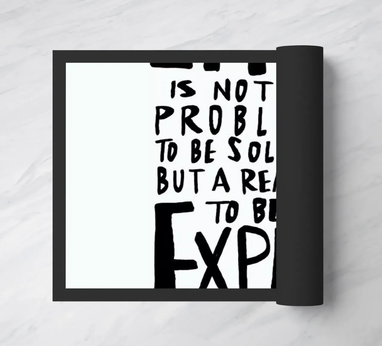 Life doormat by Leah Flores