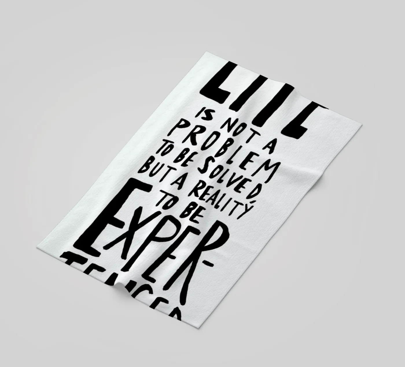 Life beach towel by Leah Flores