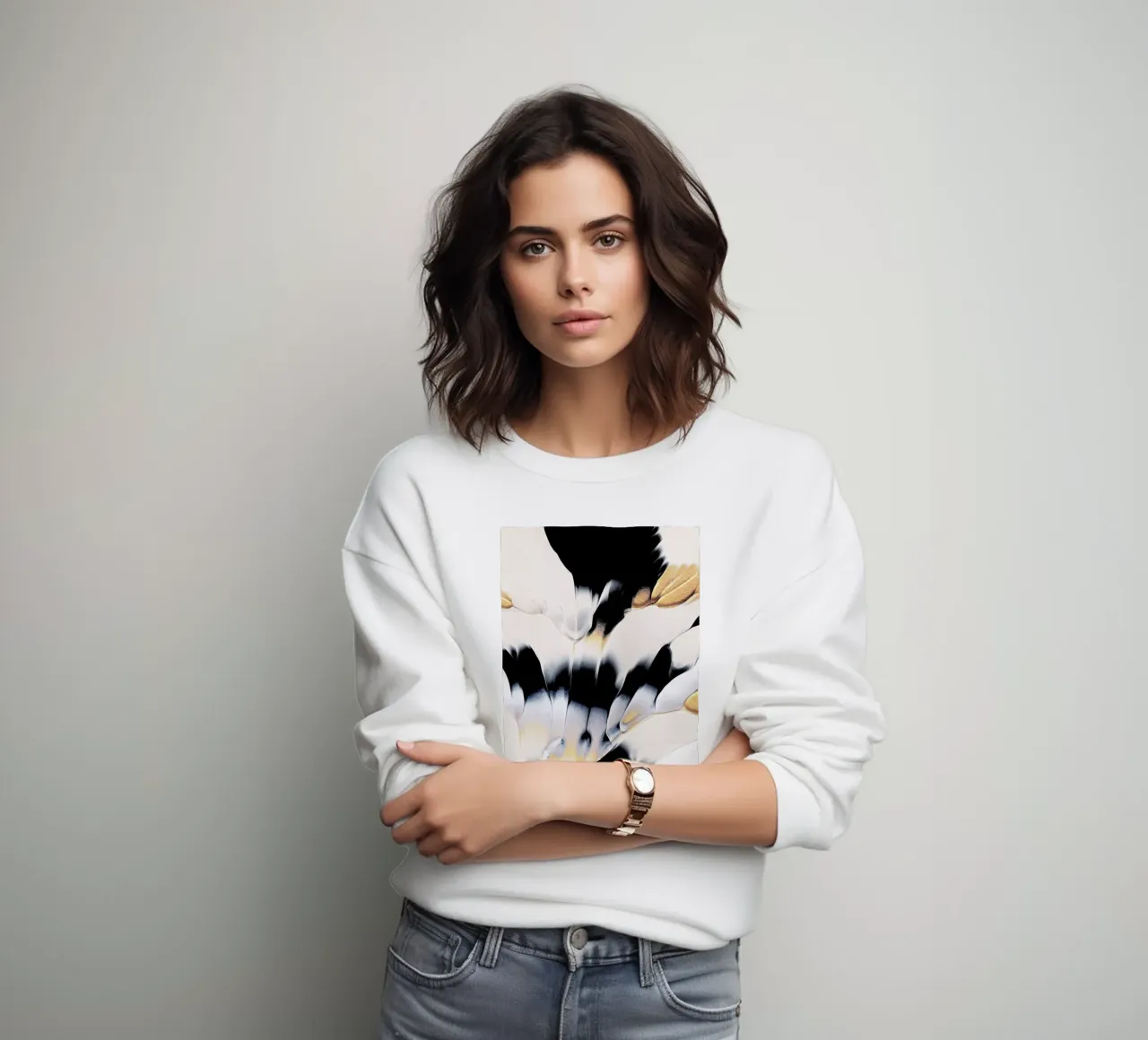 Abstract Flow 1 sweatshirt van Elisabeth Fredriksson