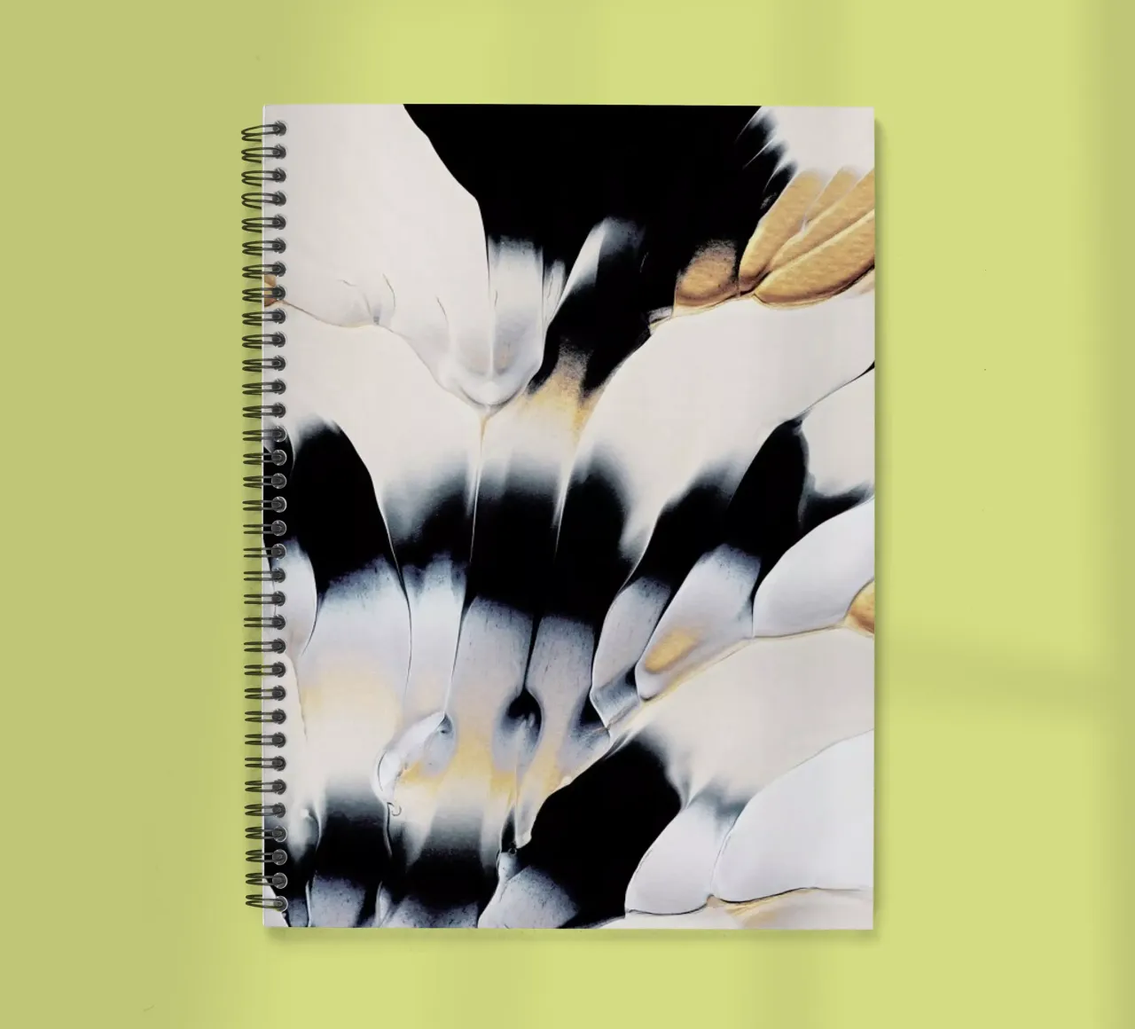Abstract Flow 1 spiral notebook by Elisabeth Fredriksson
