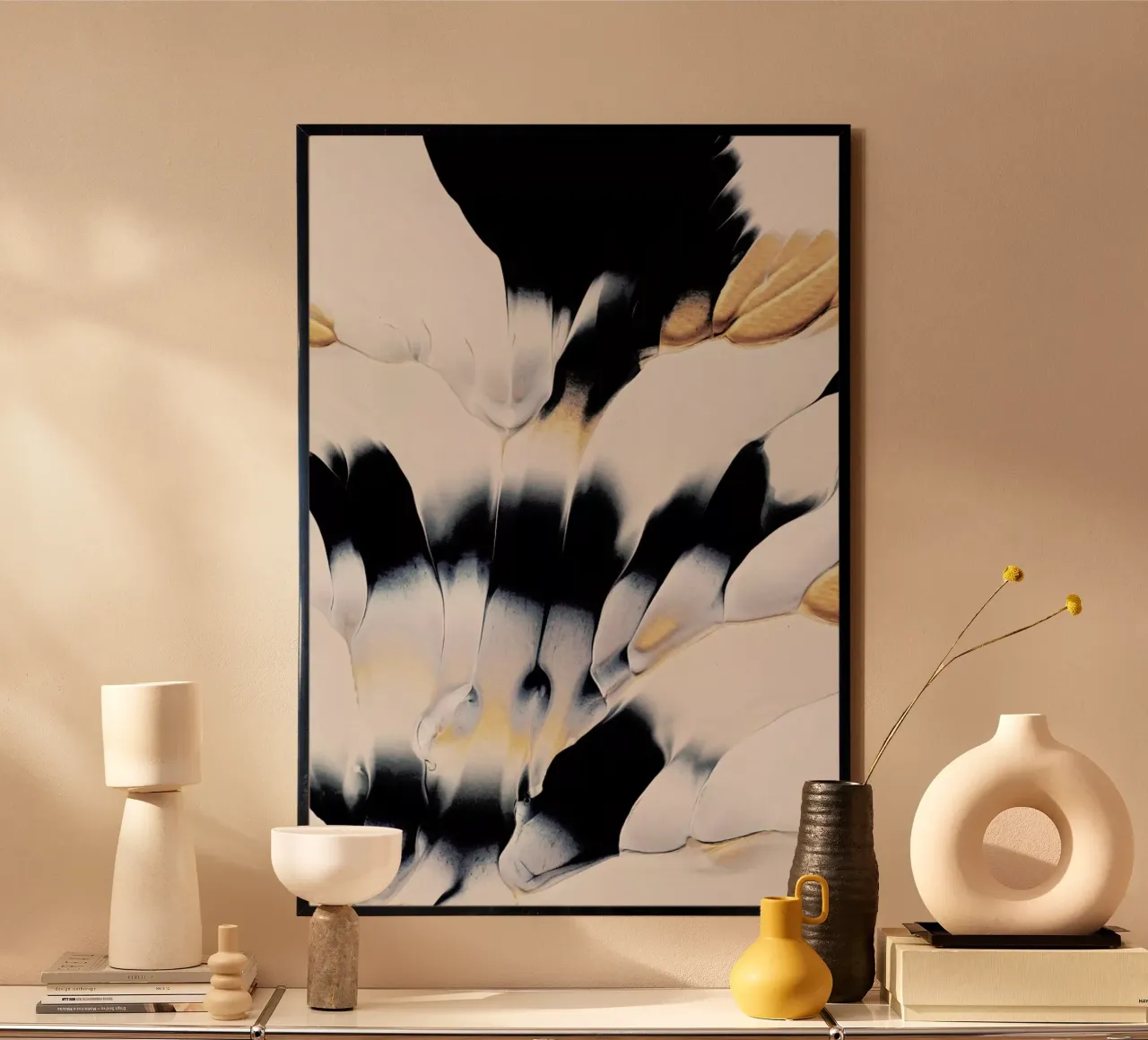 Abstract Flow 1 carta hahnemühle da Elisabeth Fredriksson
