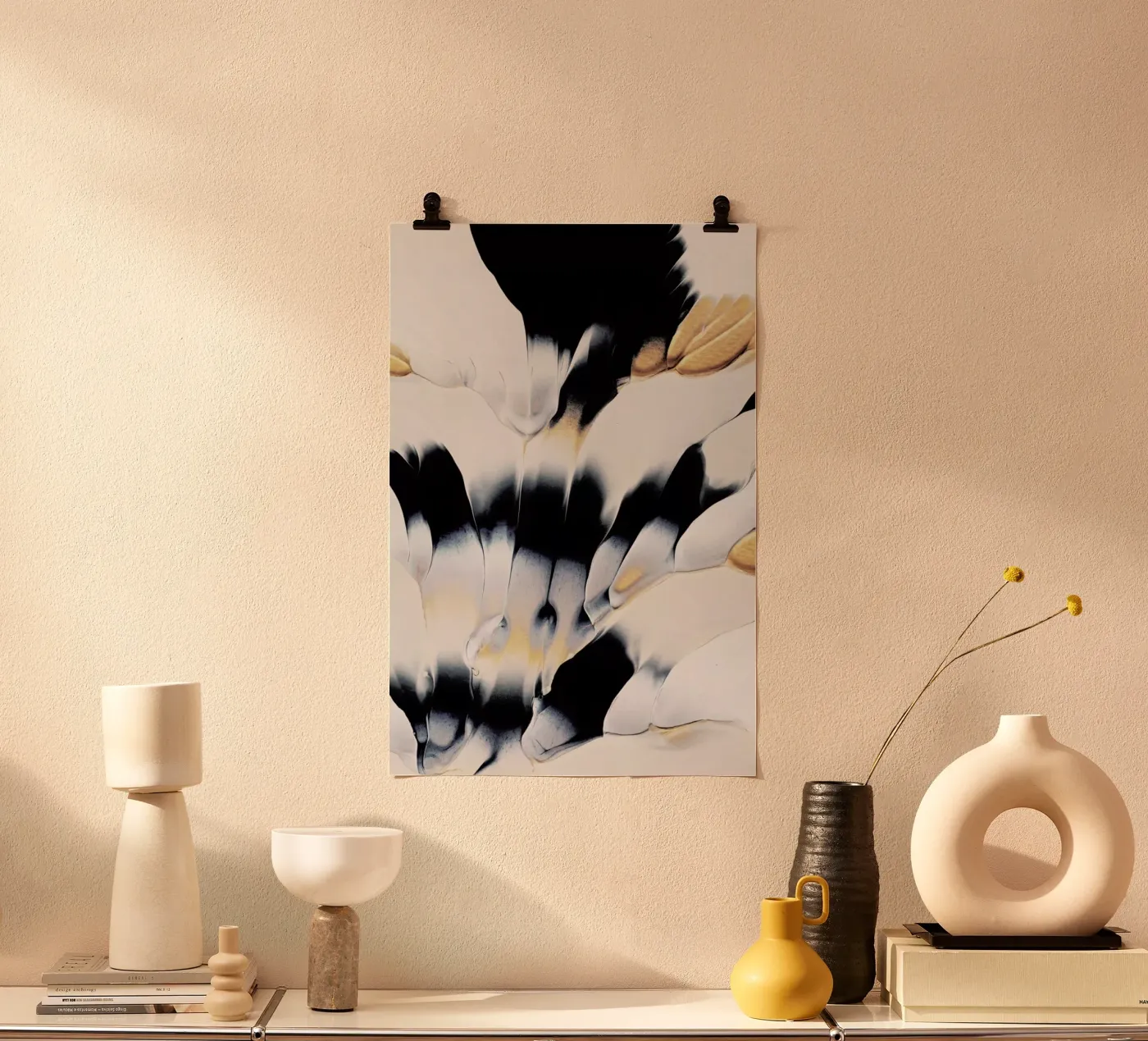 Abstract Flow 1 poster by Elisabeth Fredriksson