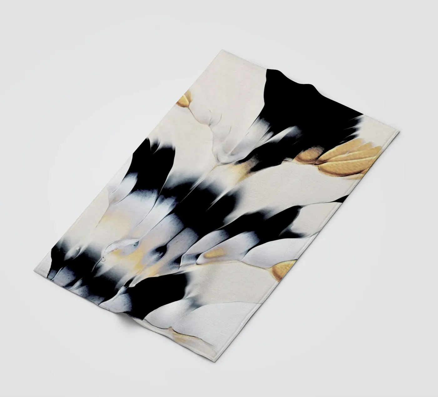 Abstract Flow 1 fleece blanket by Elisabeth Fredriksson
