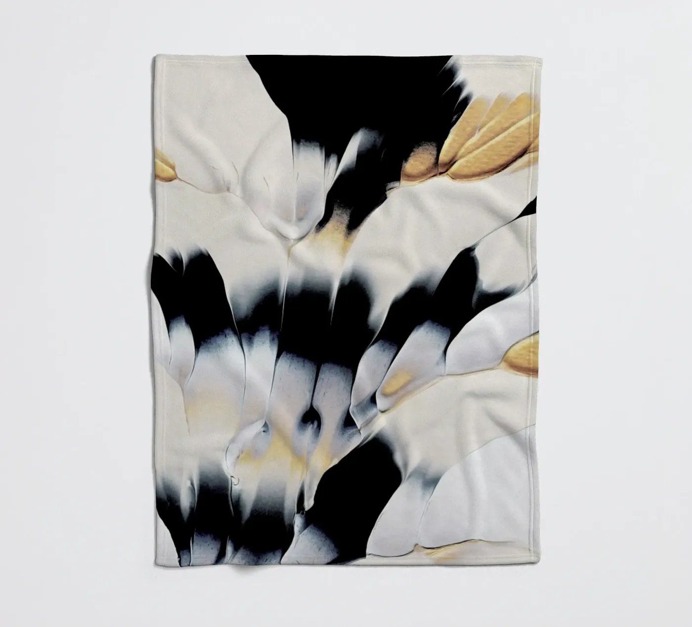 Abstract Flow 1 fleece blanket by Elisabeth Fredriksson