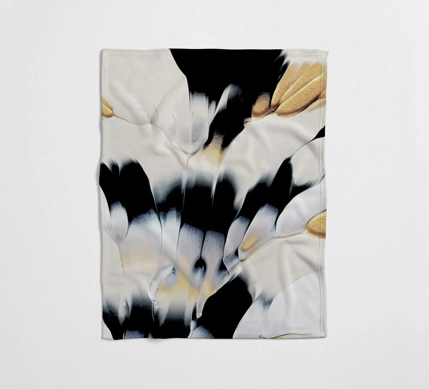Abstract Flow 1 fleece blanket by Elisabeth Fredriksson