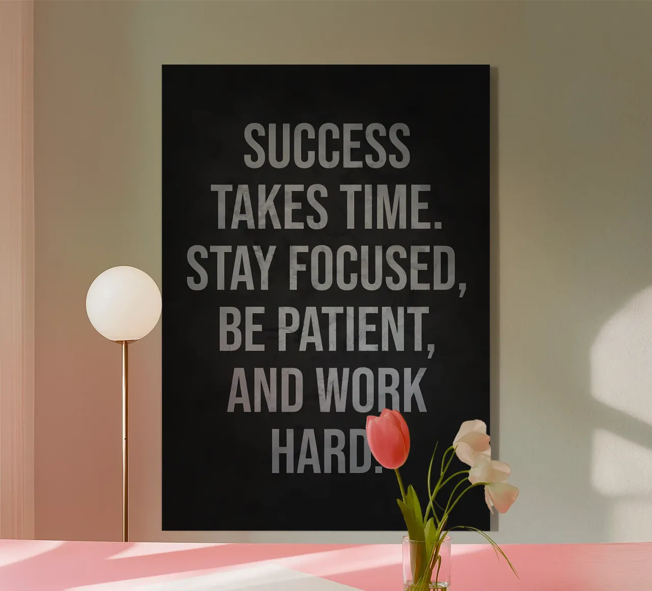 Success Takes Time acrylic glass by Delaplane