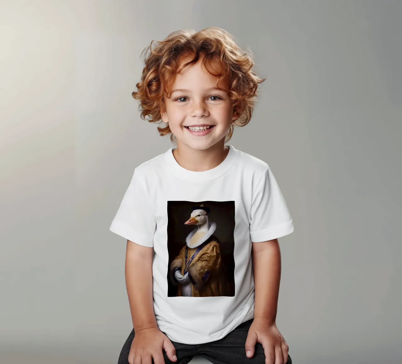 Funny Duck kinder t-shirt van Ginnery
