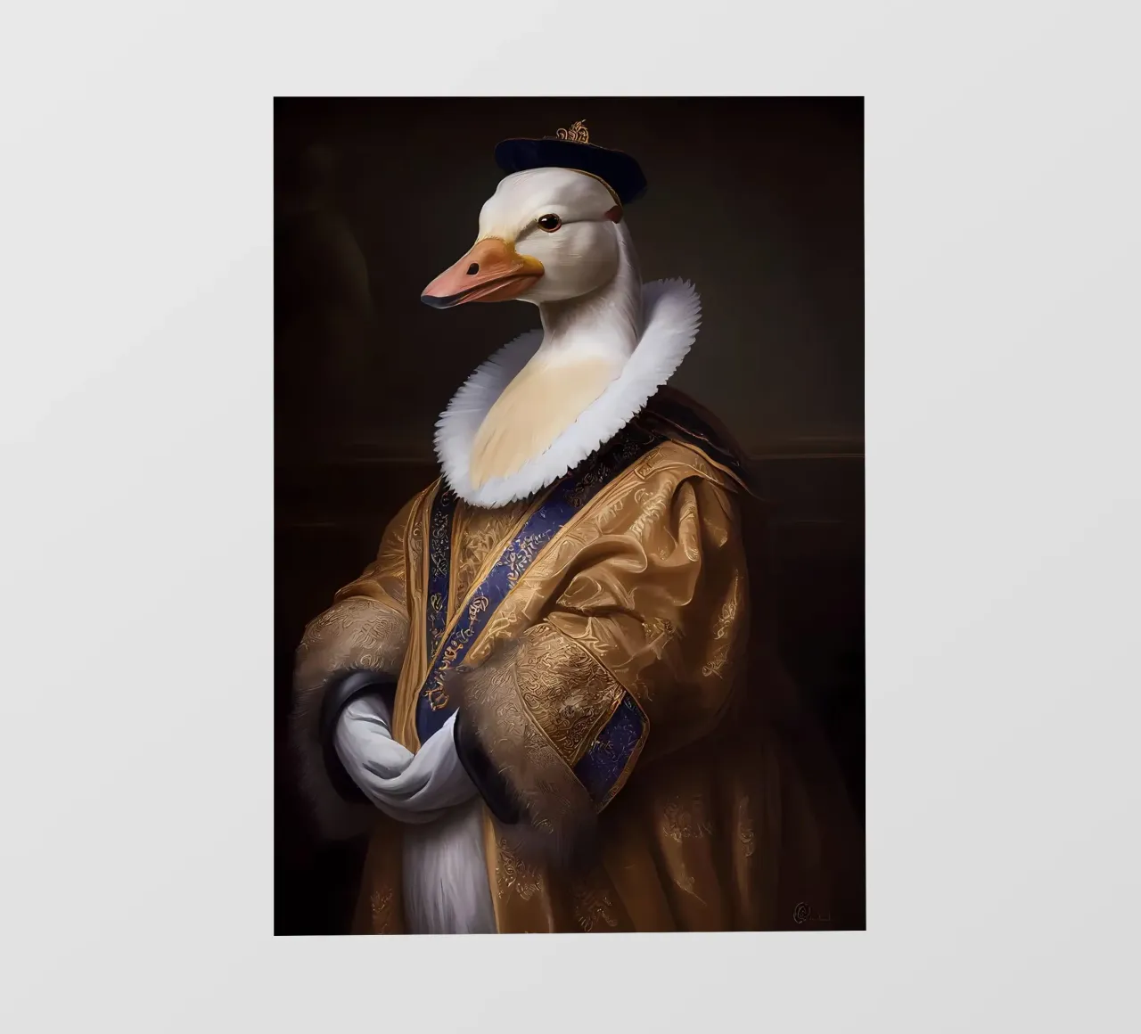 Grappige Eend fotobehang van Ginnery