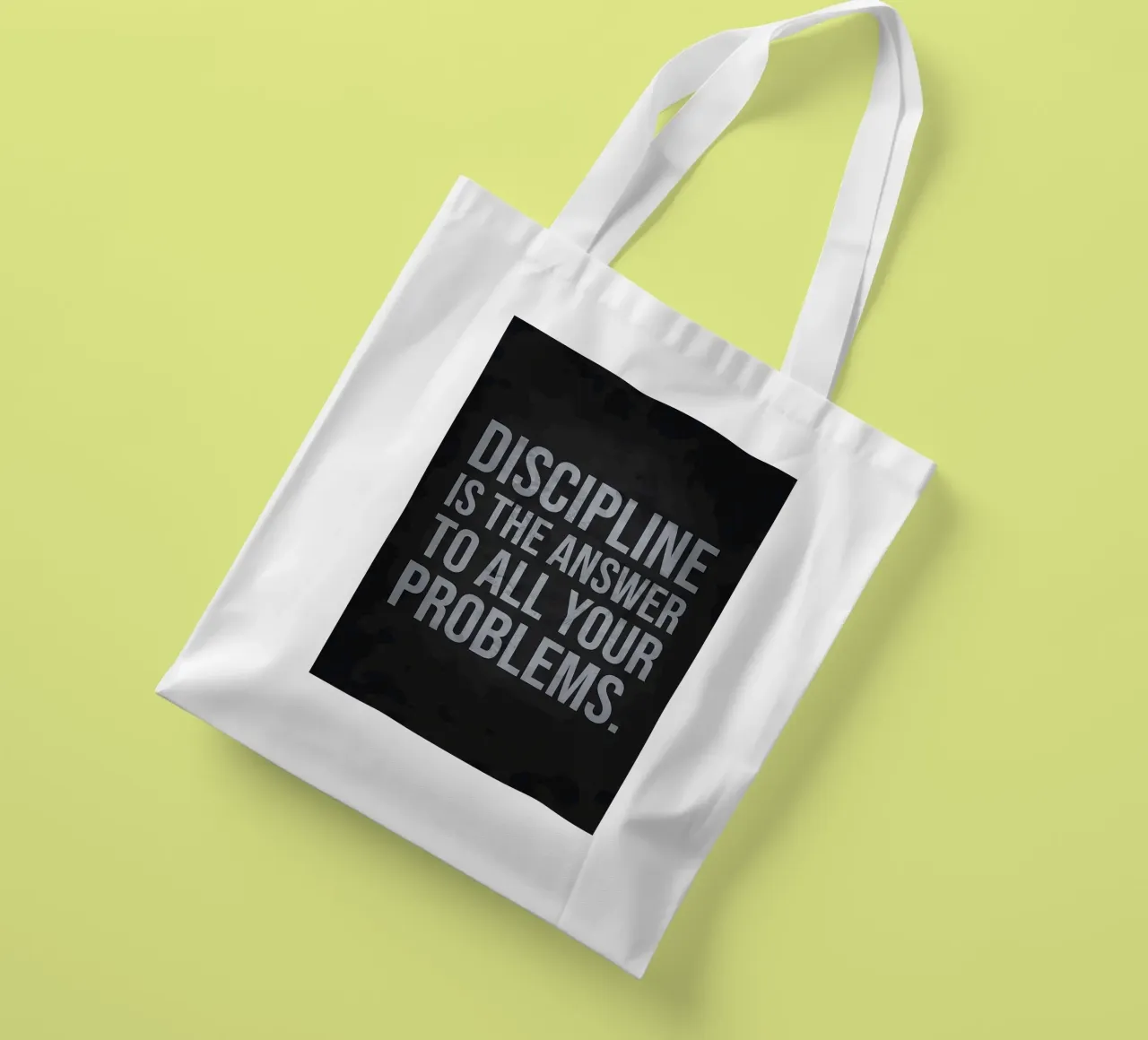 La discipline est la solution tote bag de Delaplane