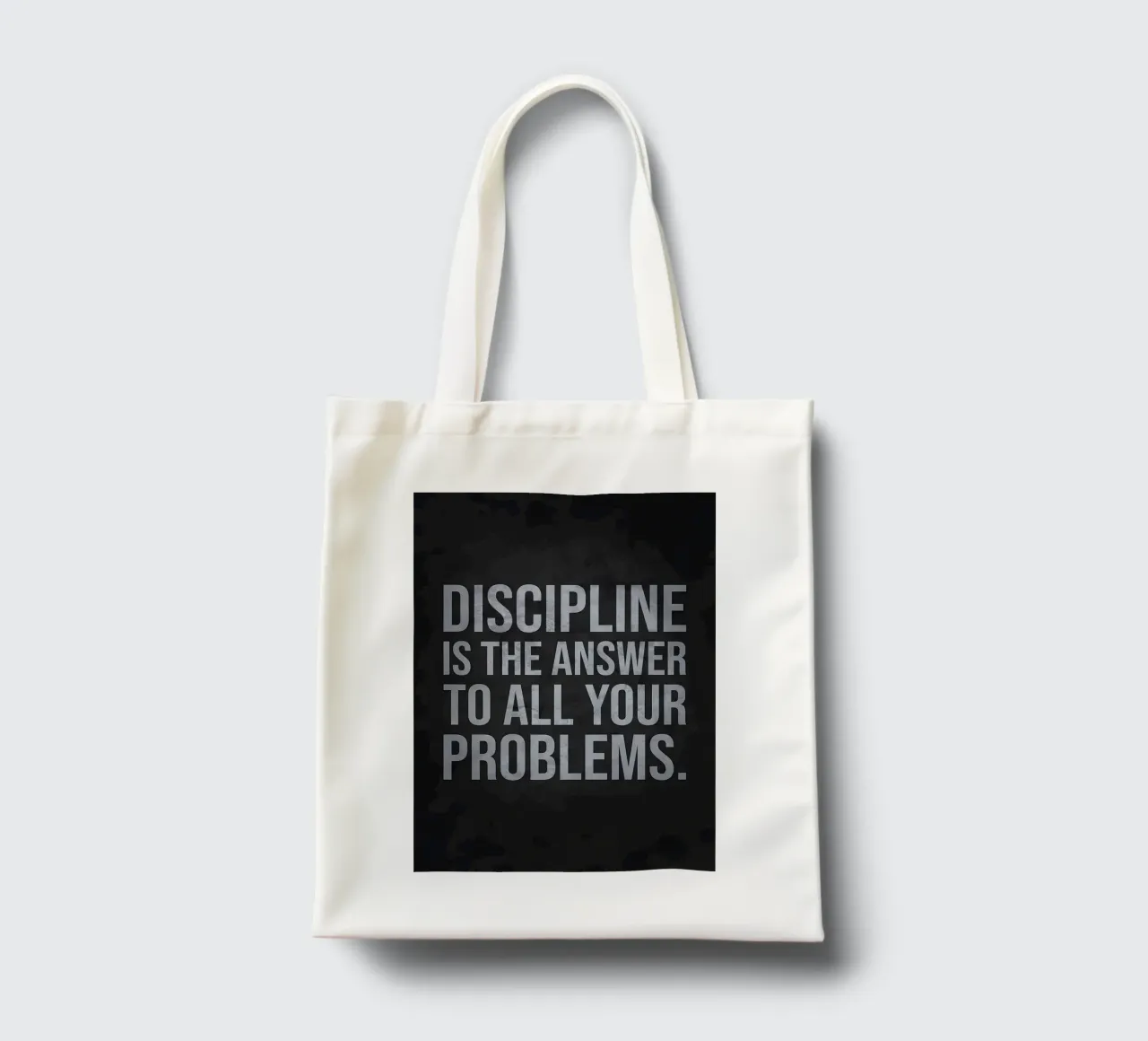 La discipline est la solution tote bag de Delaplane