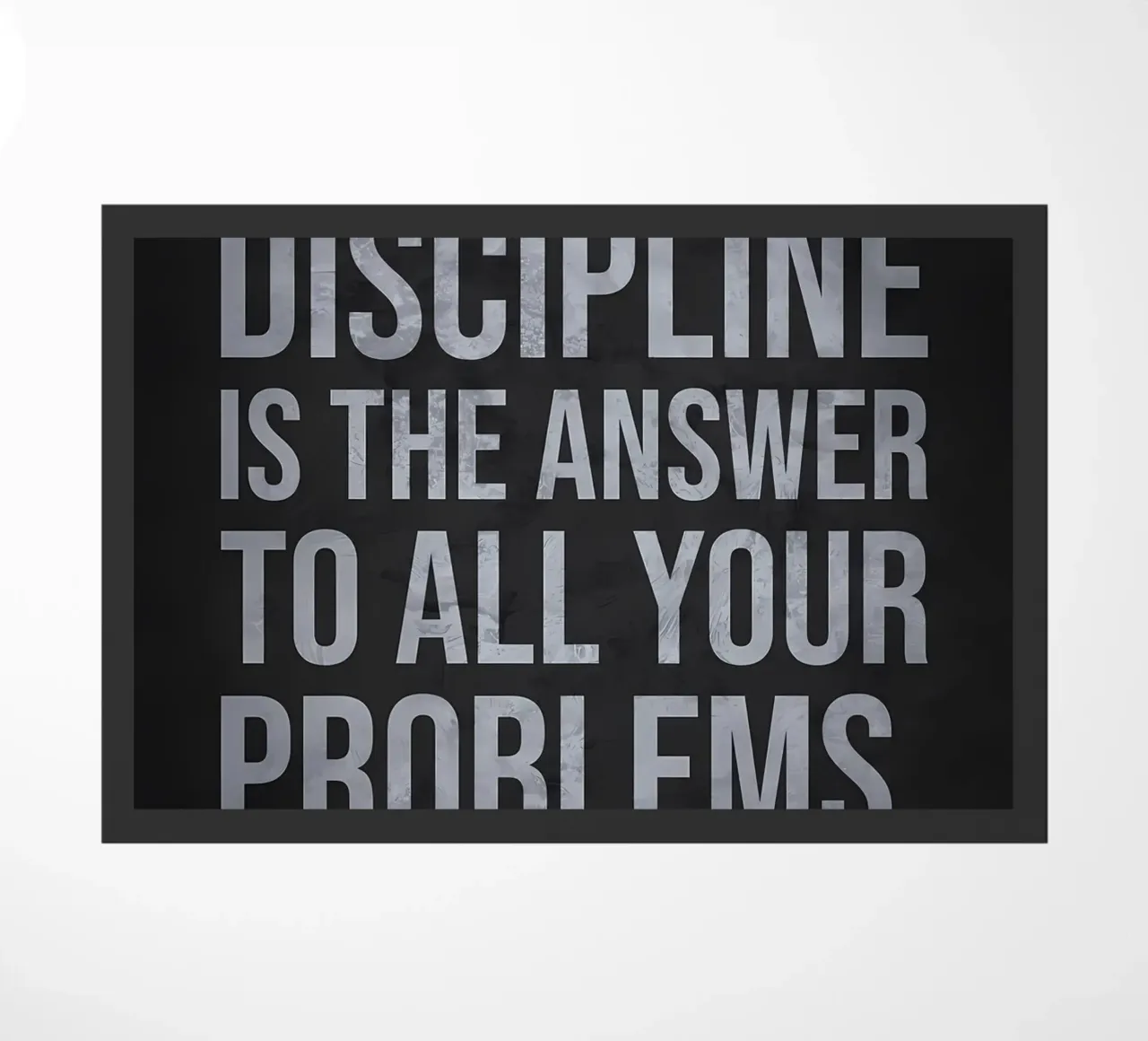 La disciplina è la risposta zerbino da Delaplane