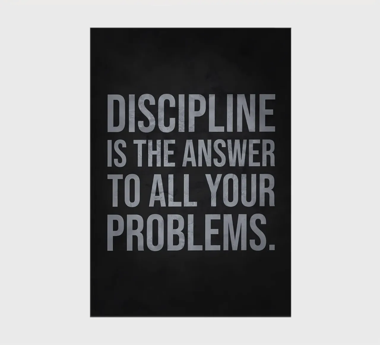 Discipline Is The Answer notebook by Delaplane