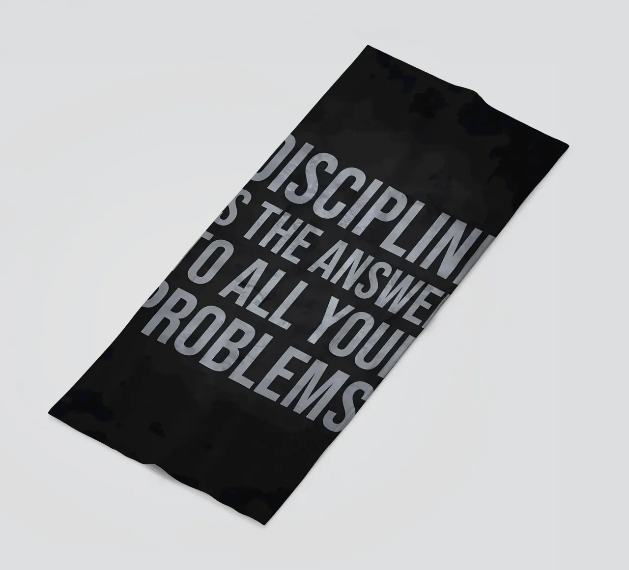 Discipline Is The Answer beach towel by Delaplane