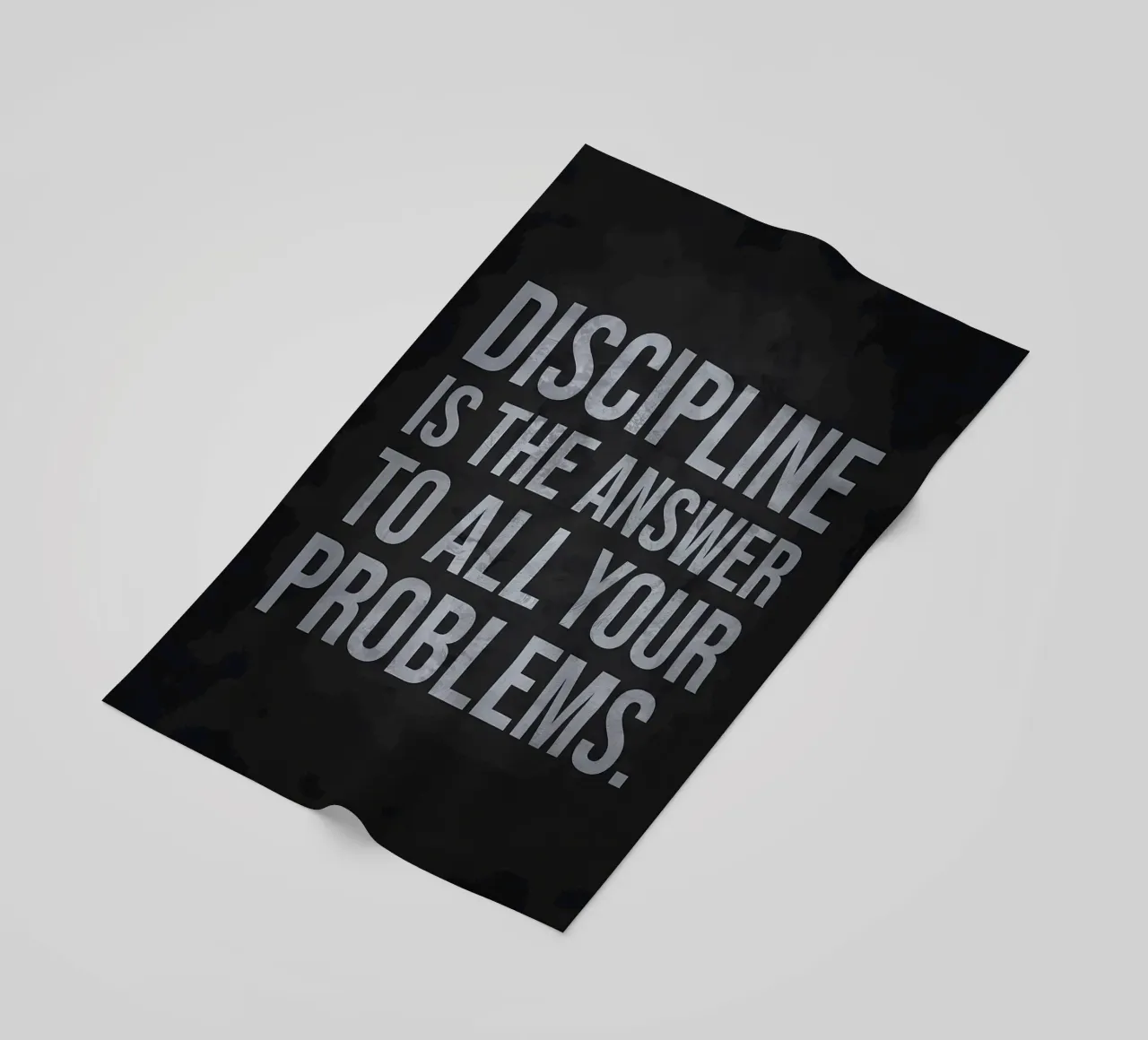 Discipline Is The Answer beach towel by Delaplane