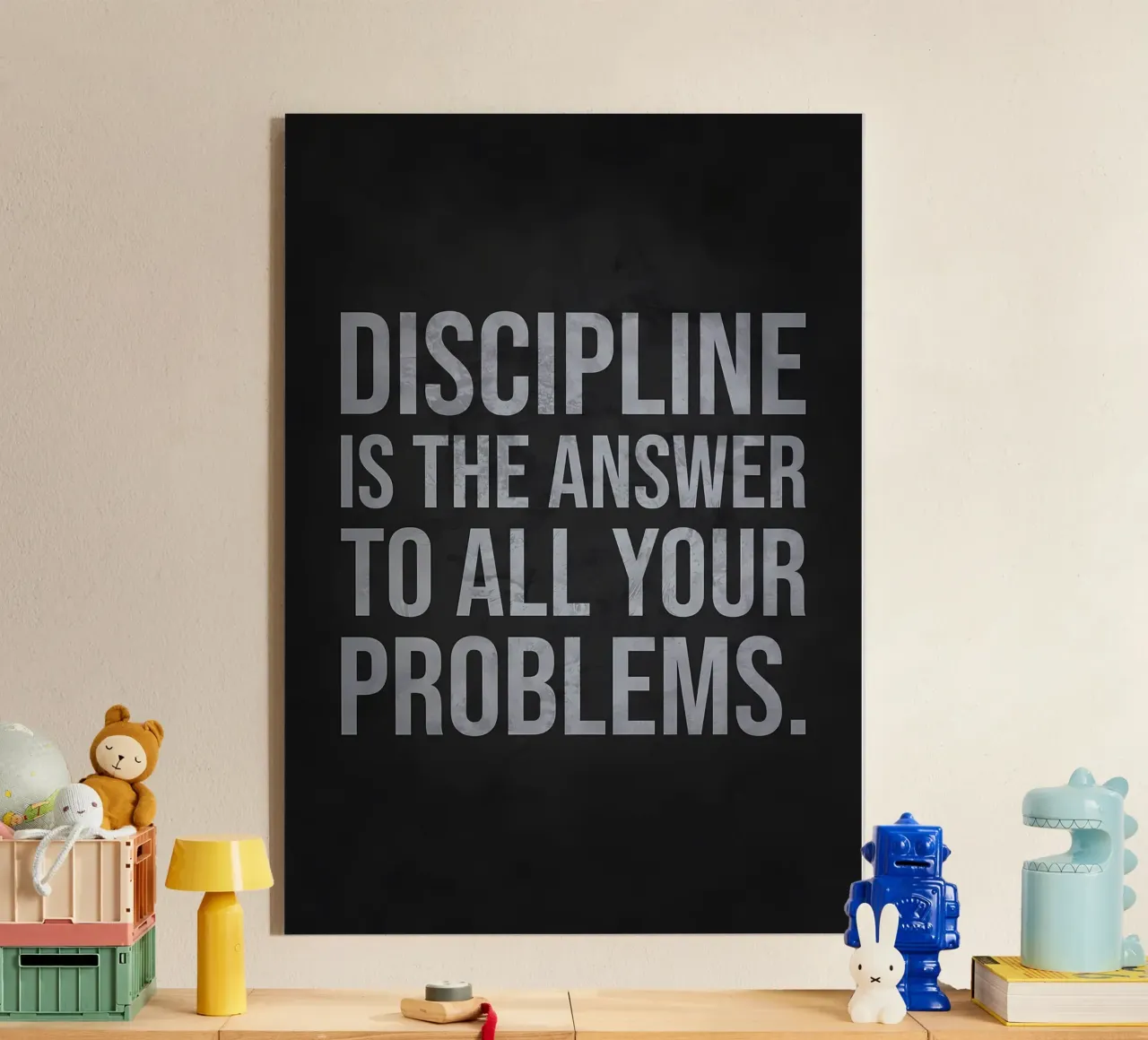 Discipline Is The Answer acrylic glass by Delaplane