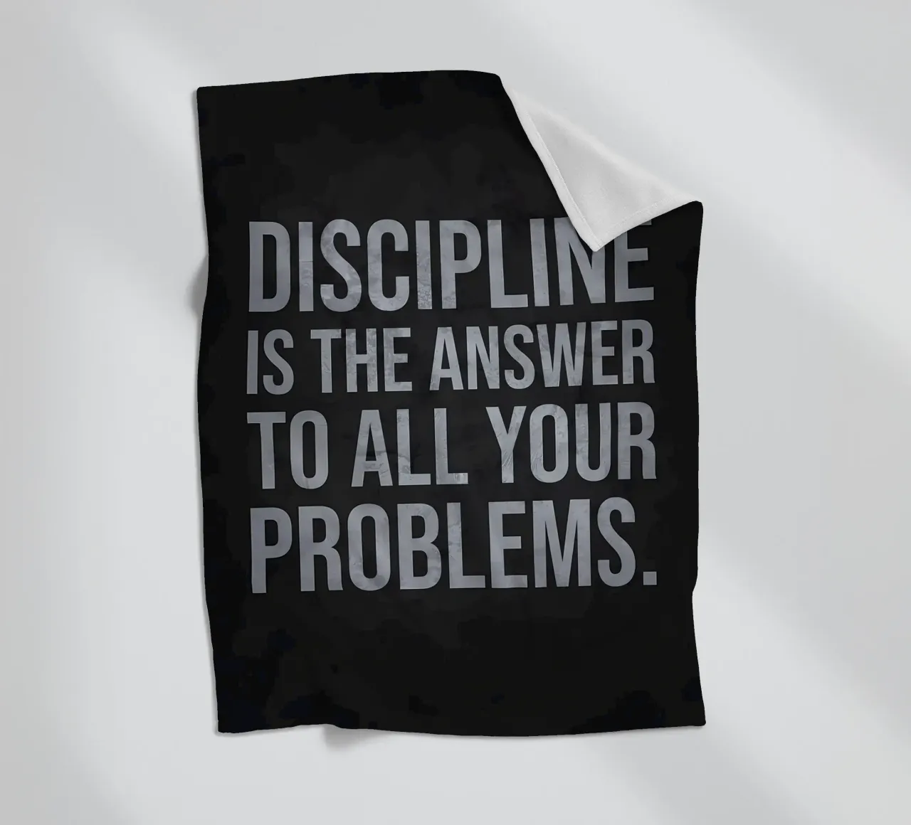 Discipline Is The Answer fleece blanket by Delaplane
