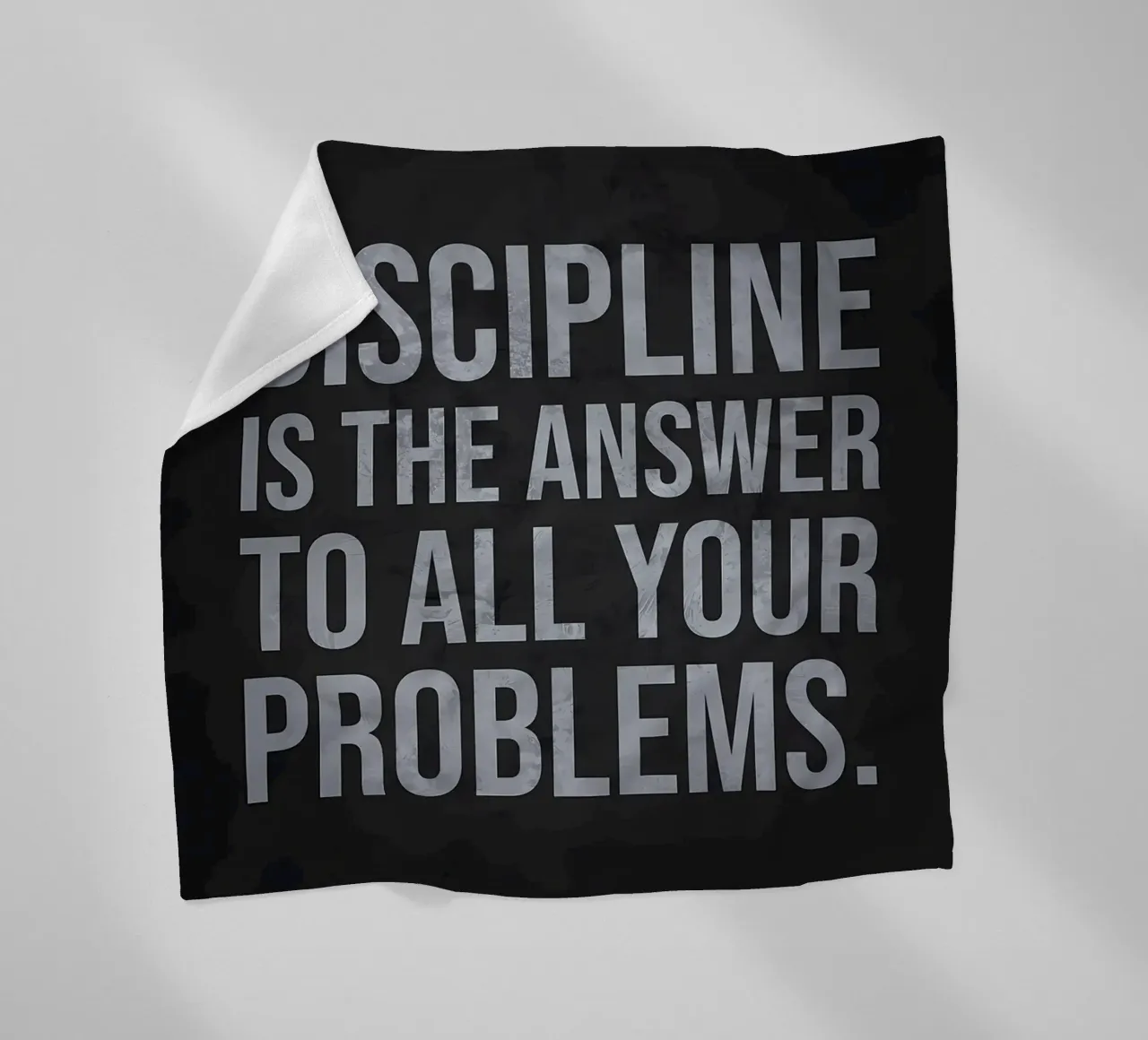 Discipline Is The Answer fleece blanket by Delaplane
