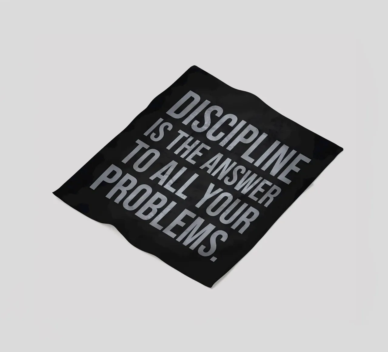 Discipline Is The Answer fleece blanket by Delaplane