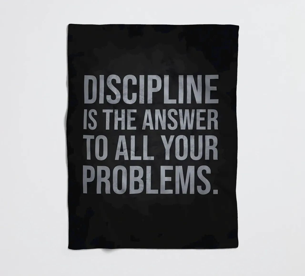 Discipline Is The Answer fleece blanket by Delaplane
