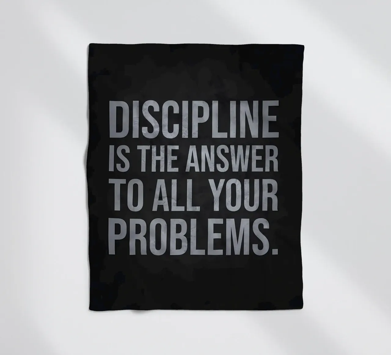 Discipline Is The Answer fleece blanket by Delaplane