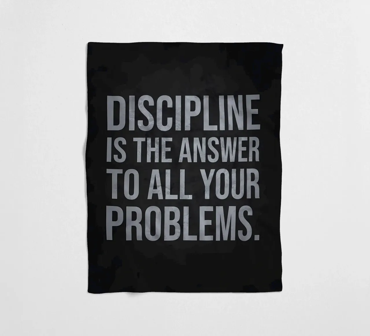 Discipline Is The Answer fleece blanket by Delaplane