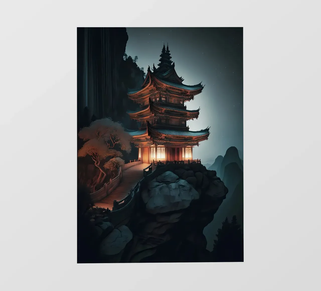 Japanisches Schloss Sonne Fototapete von Mikesell