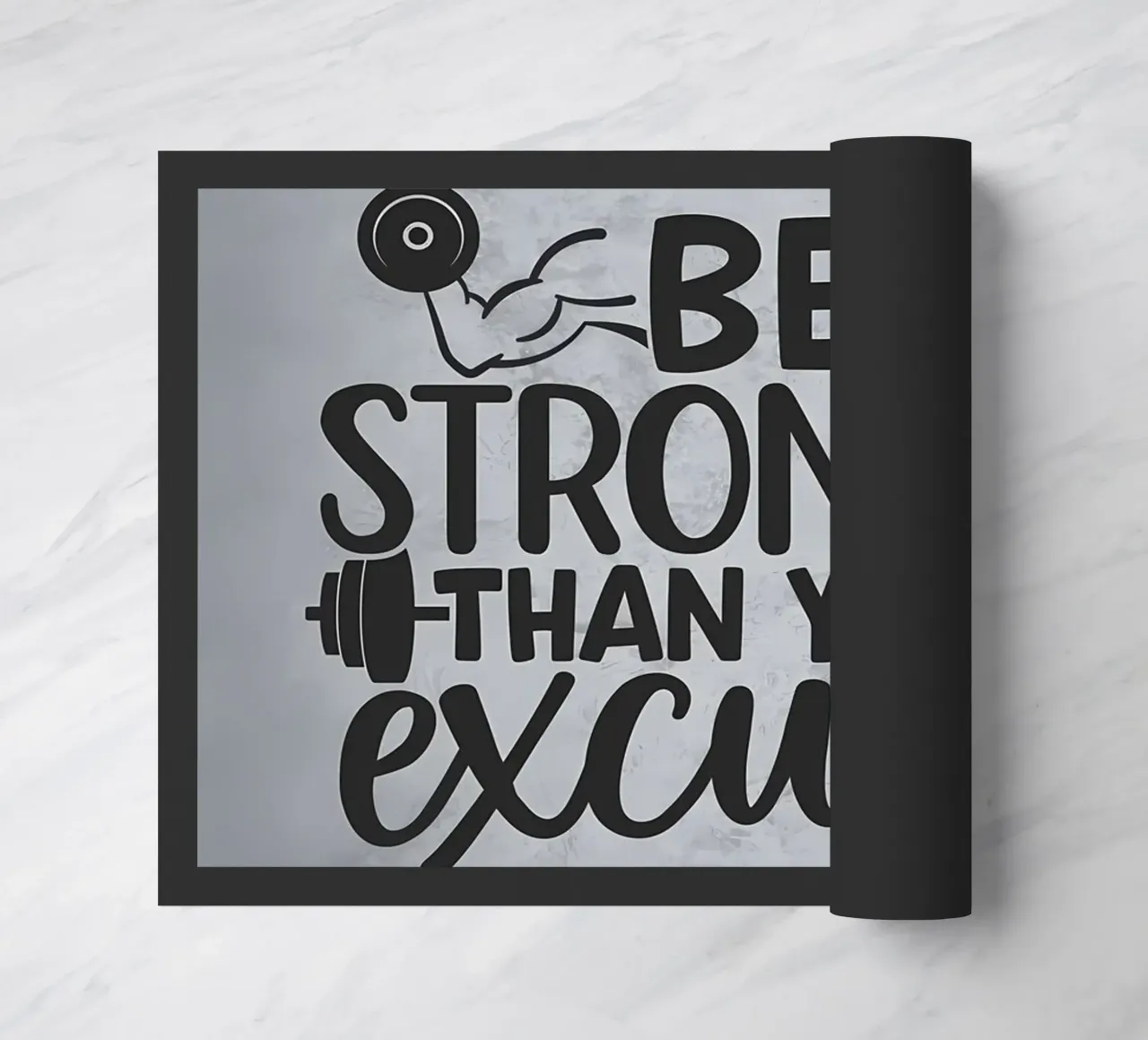 Be Stronger Than Excuses doormat by Farryn