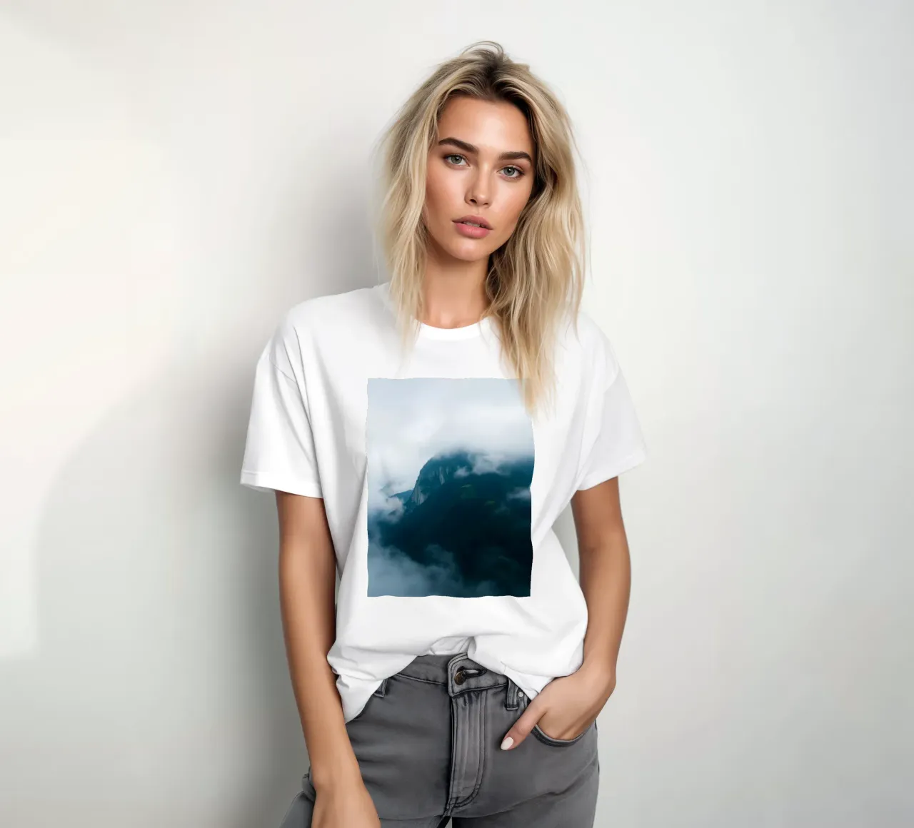 Catene montuose mistiche avvolte nella nebbia t-shirt da DesignDoodle