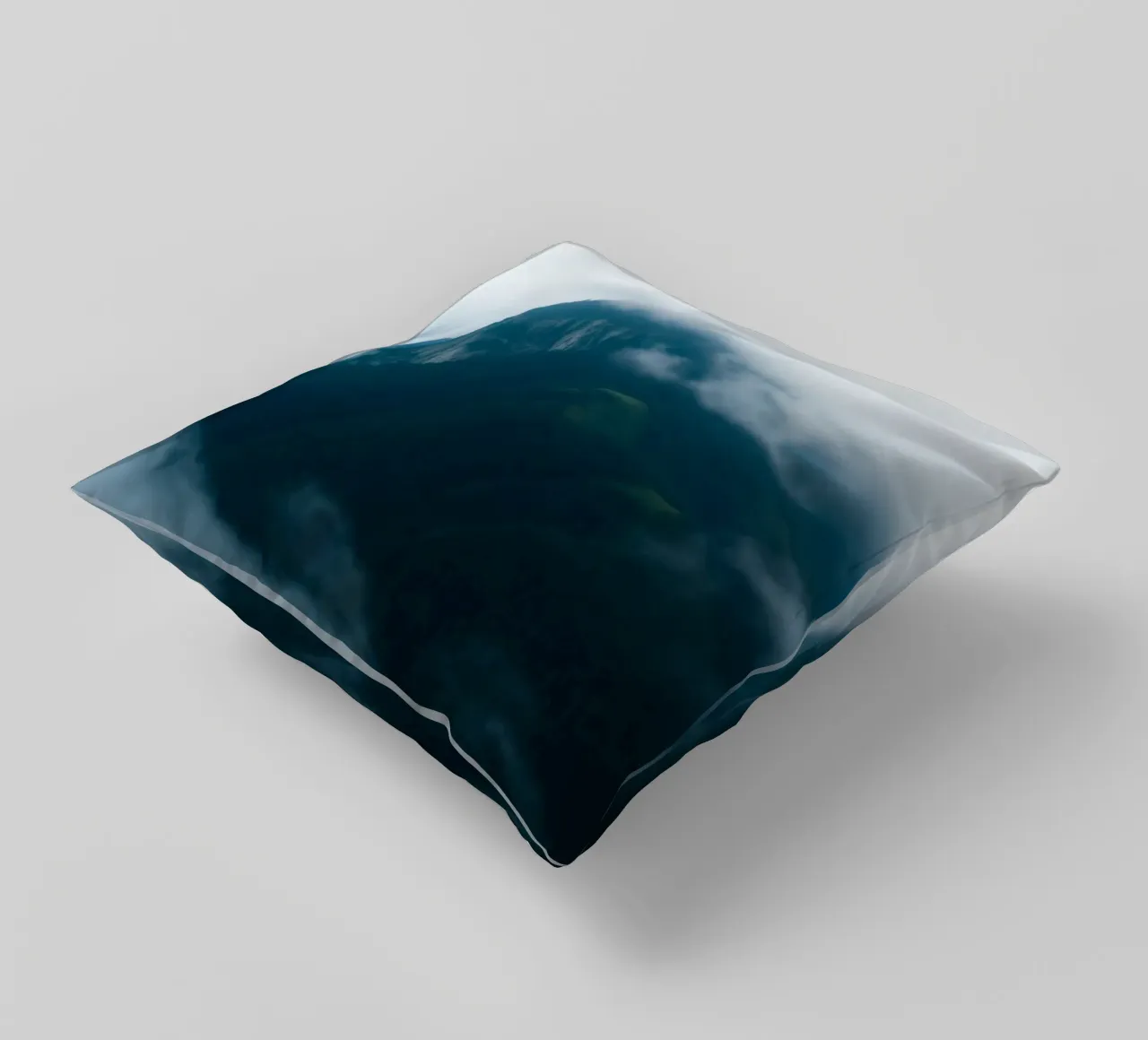 Catene montuose mistiche avvolte nella nebbia cuscino da DesignDoodle