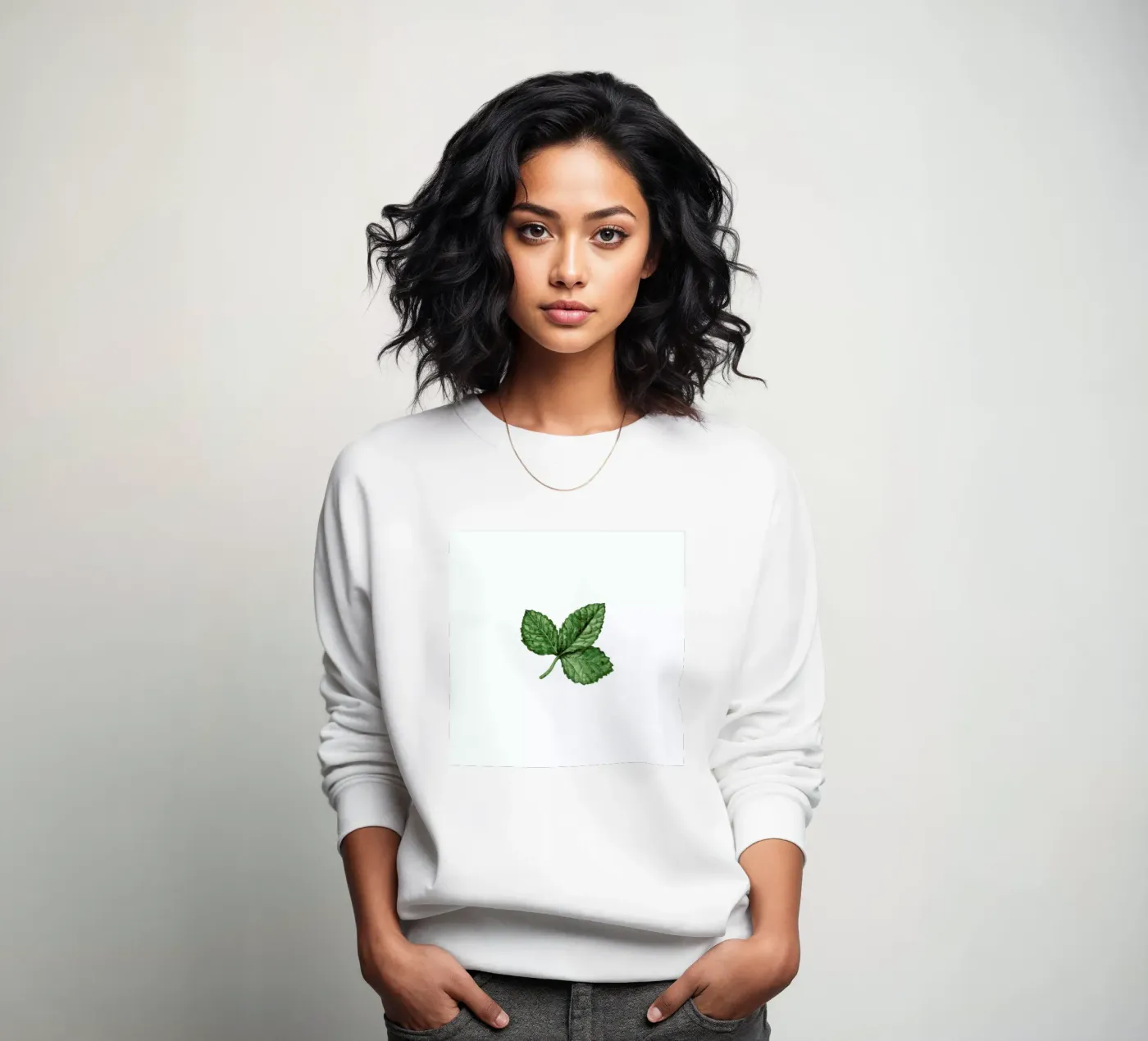 Strawberry Leaf sweatshirt van Maria Vdovichenko