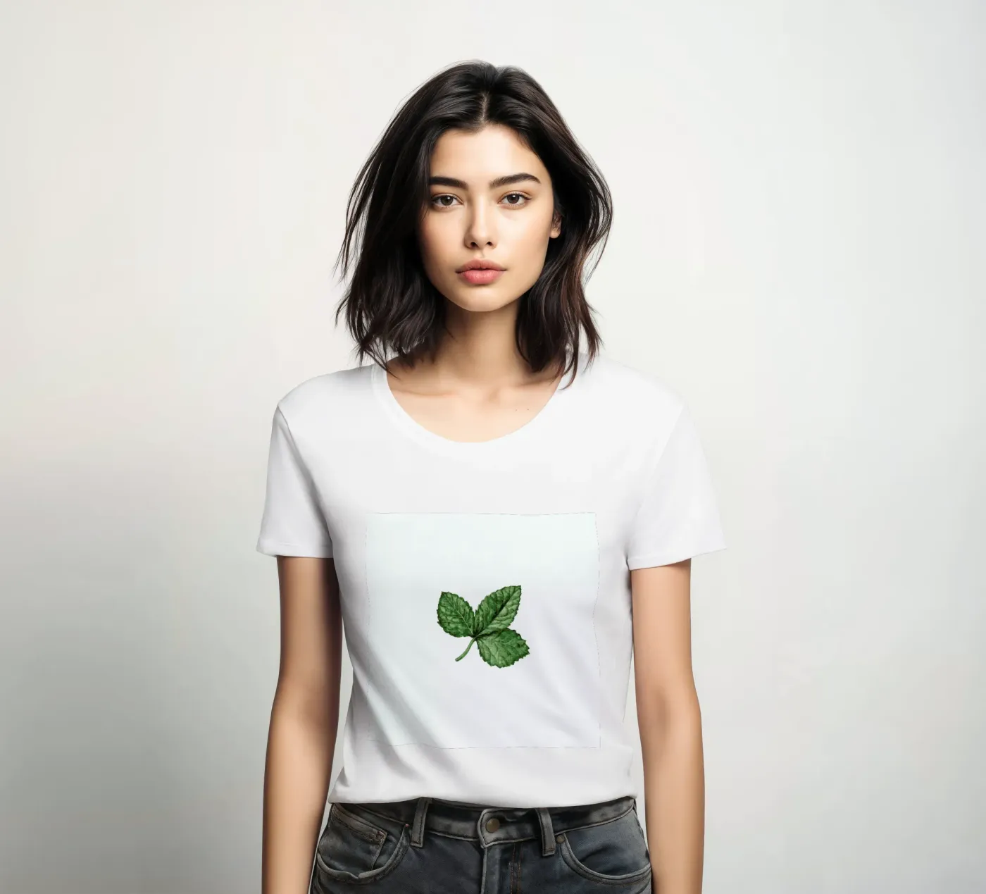Strawberry Leaf dames t-shirt getailleerd van Maria Vdovichenko