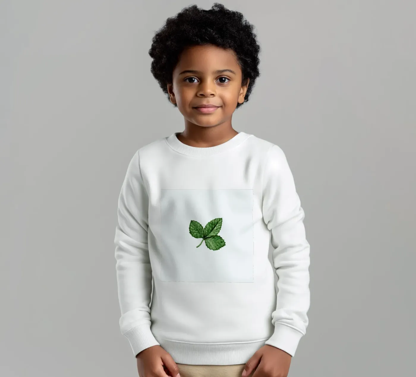 Strawberry Leaf kinder sweatshirt van Maria Vdovichenko
