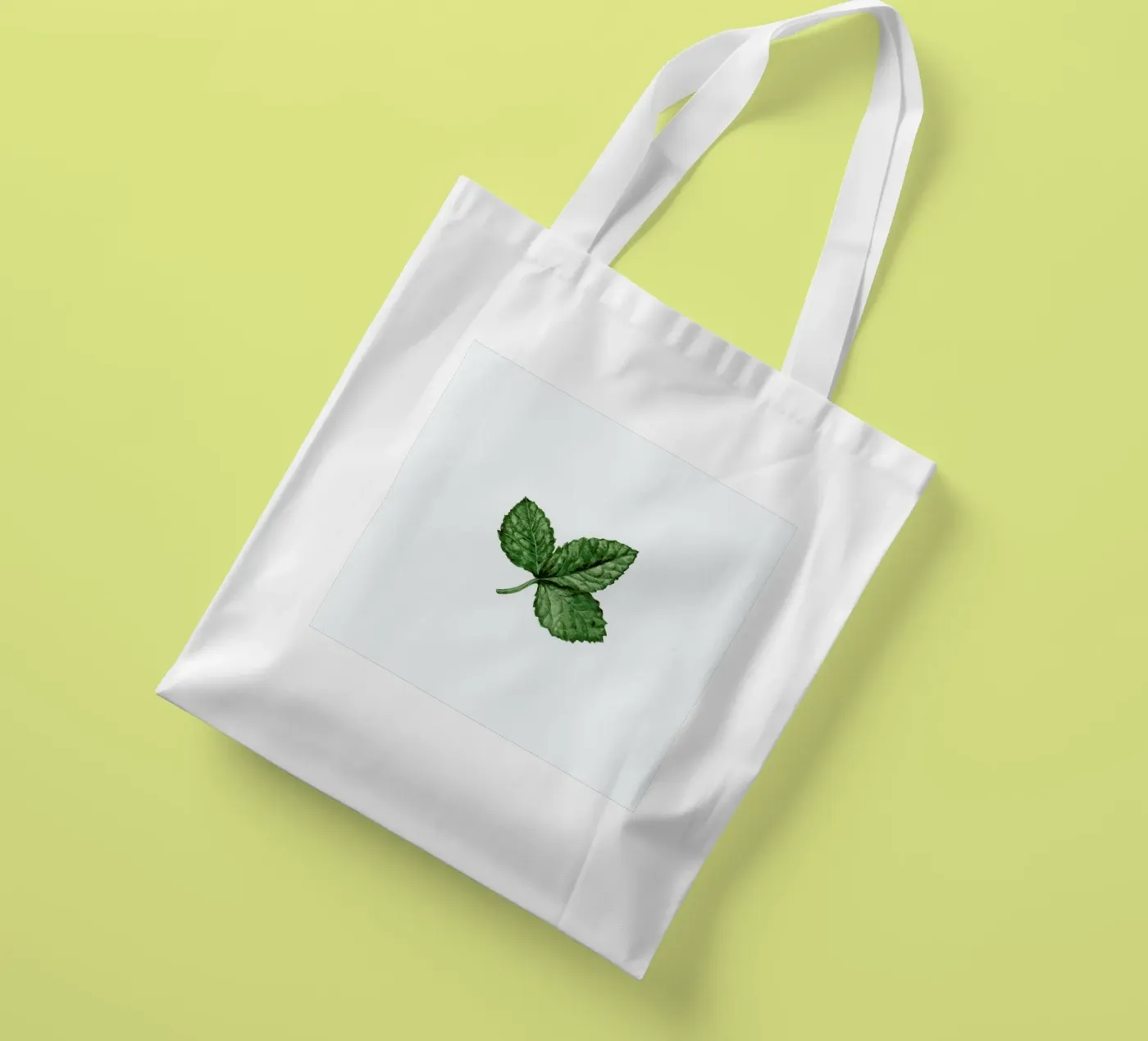 Strawberry Leaf jute draagtas van Maria Vdovichenko