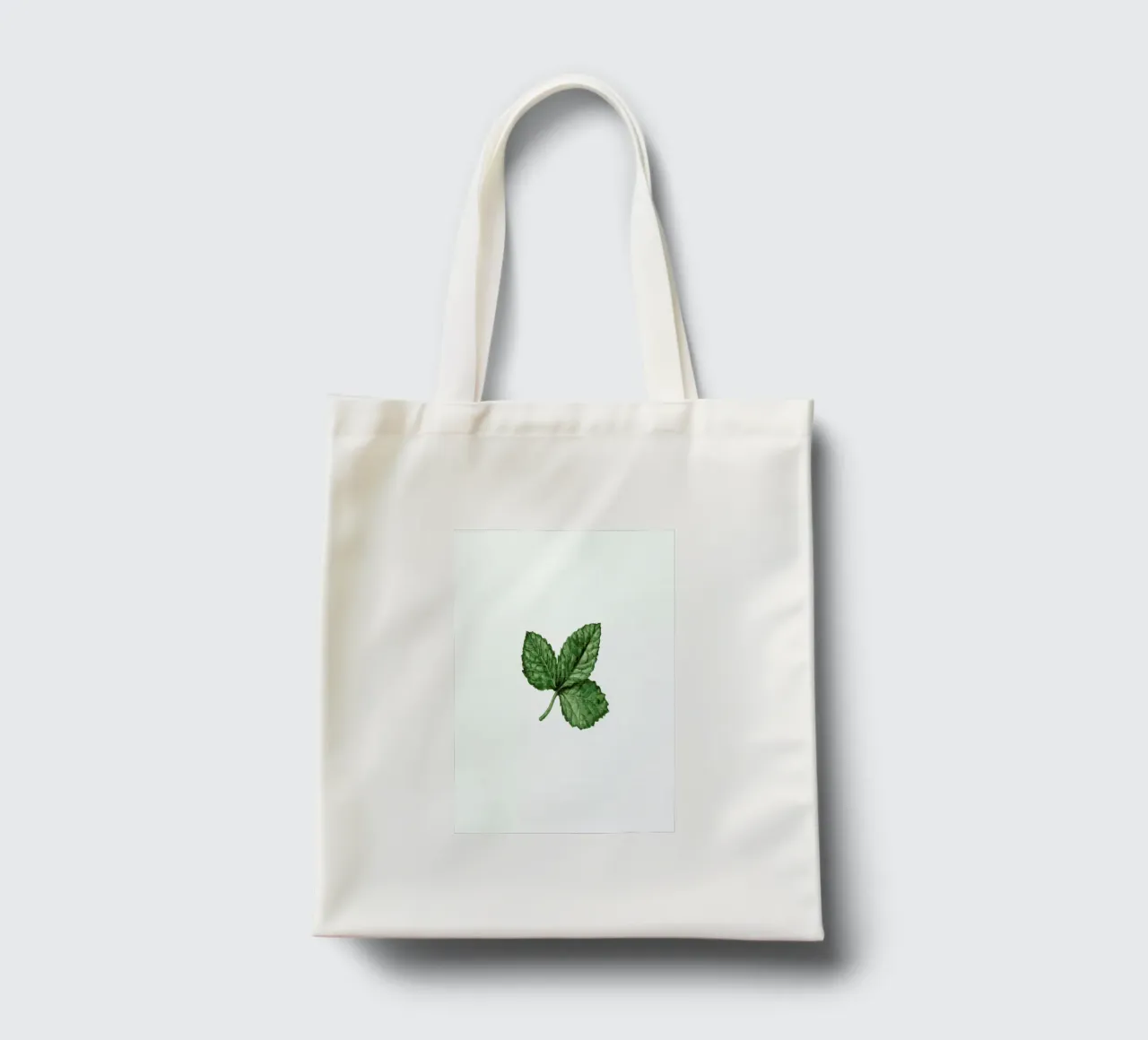 Strawberry Leaf tote bag by Maria Vdovichenko