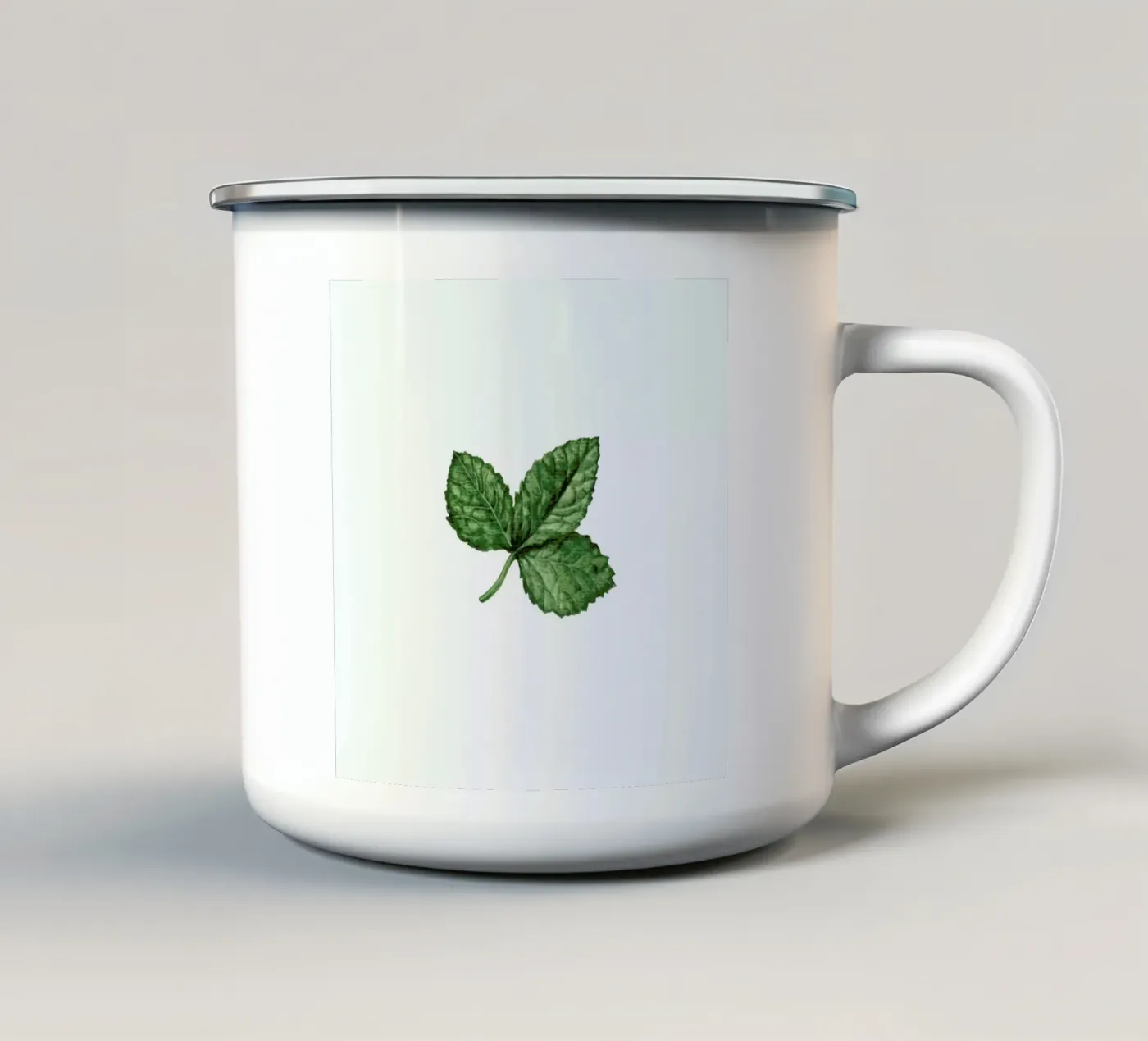 Strawberry Leaf tazza in smalto da Maria Vdovichenko