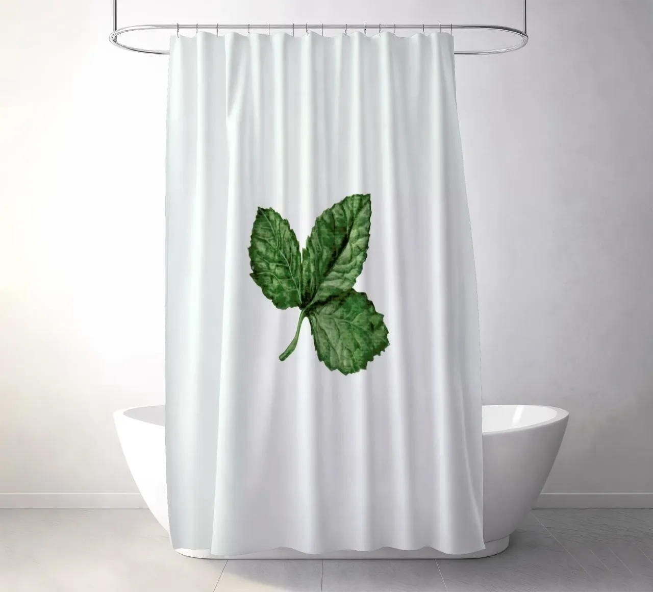 Strawberry Leaf Duschvorhang von Maria Vdovichenko