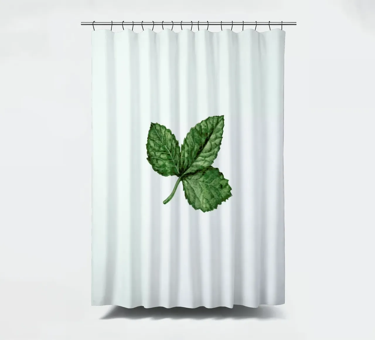 Strawberry Leaf Duschvorhang von Maria Vdovichenko