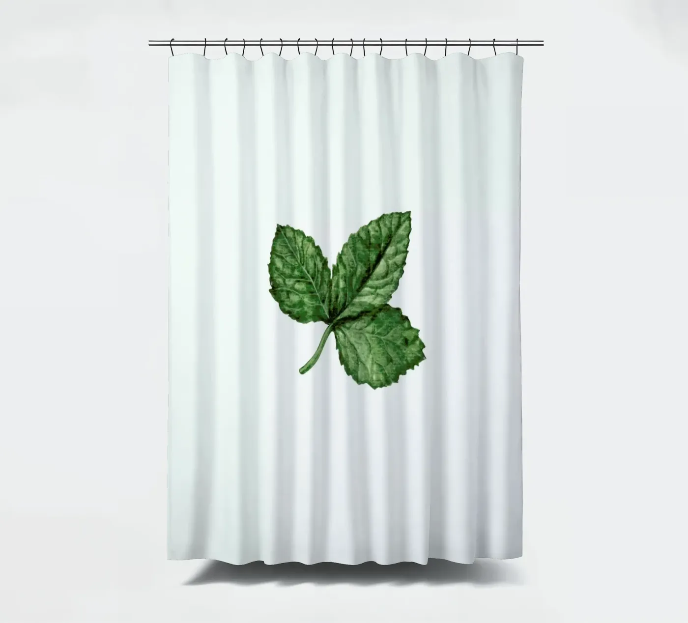 Strawberry Leaf douchegordijn van Maria Vdovichenko
