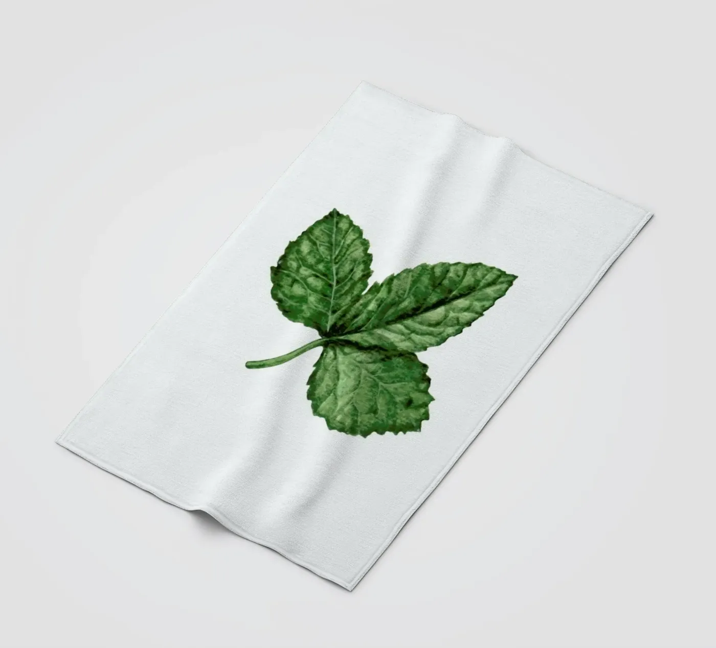 Strawberry Leaf fleecedeken van Maria Vdovichenko