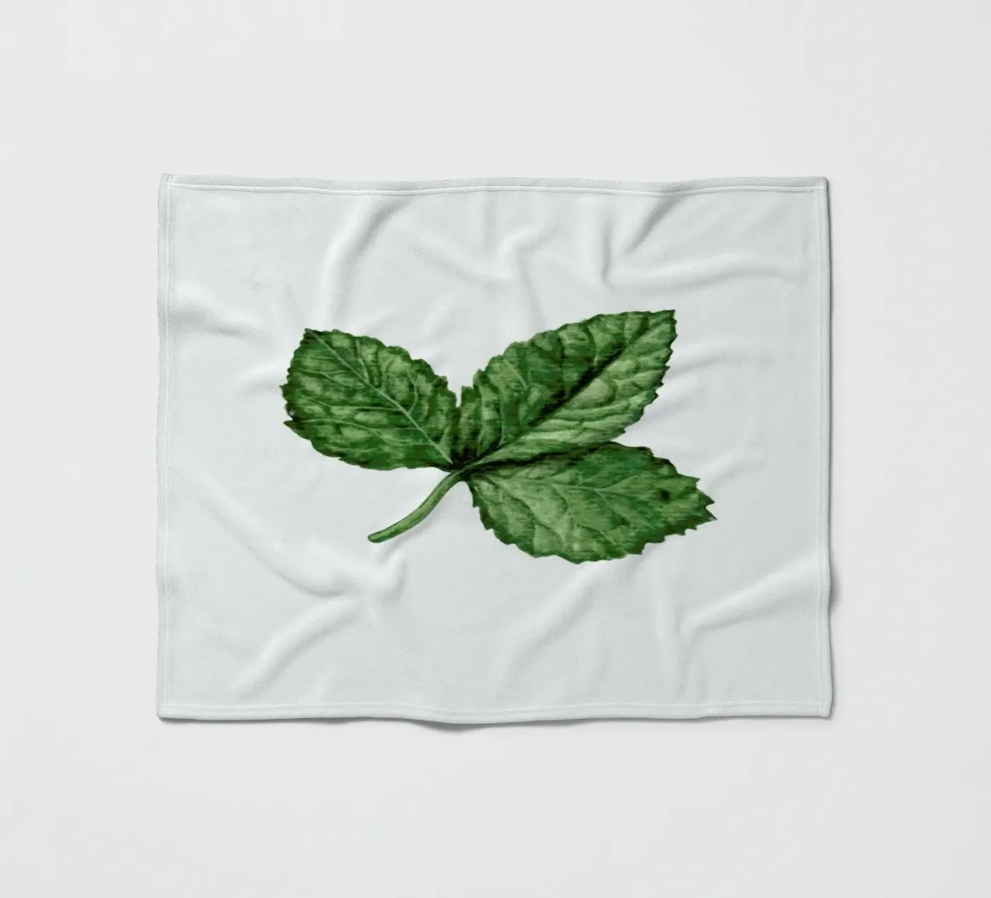 Strawberry Leaf fleecedeken van Maria Vdovichenko