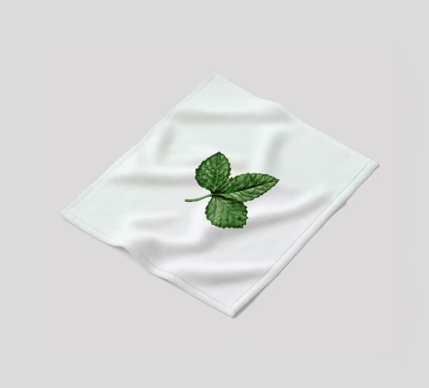 Strawberry Leaf fleecedeken van Maria Vdovichenko