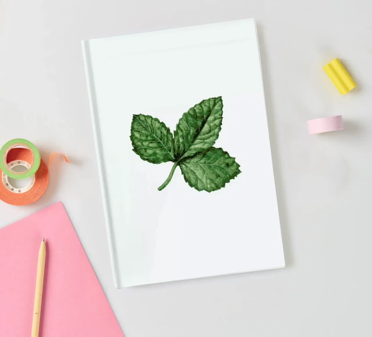 Strawberry Leaf notebook by Maria Vdovichenko
