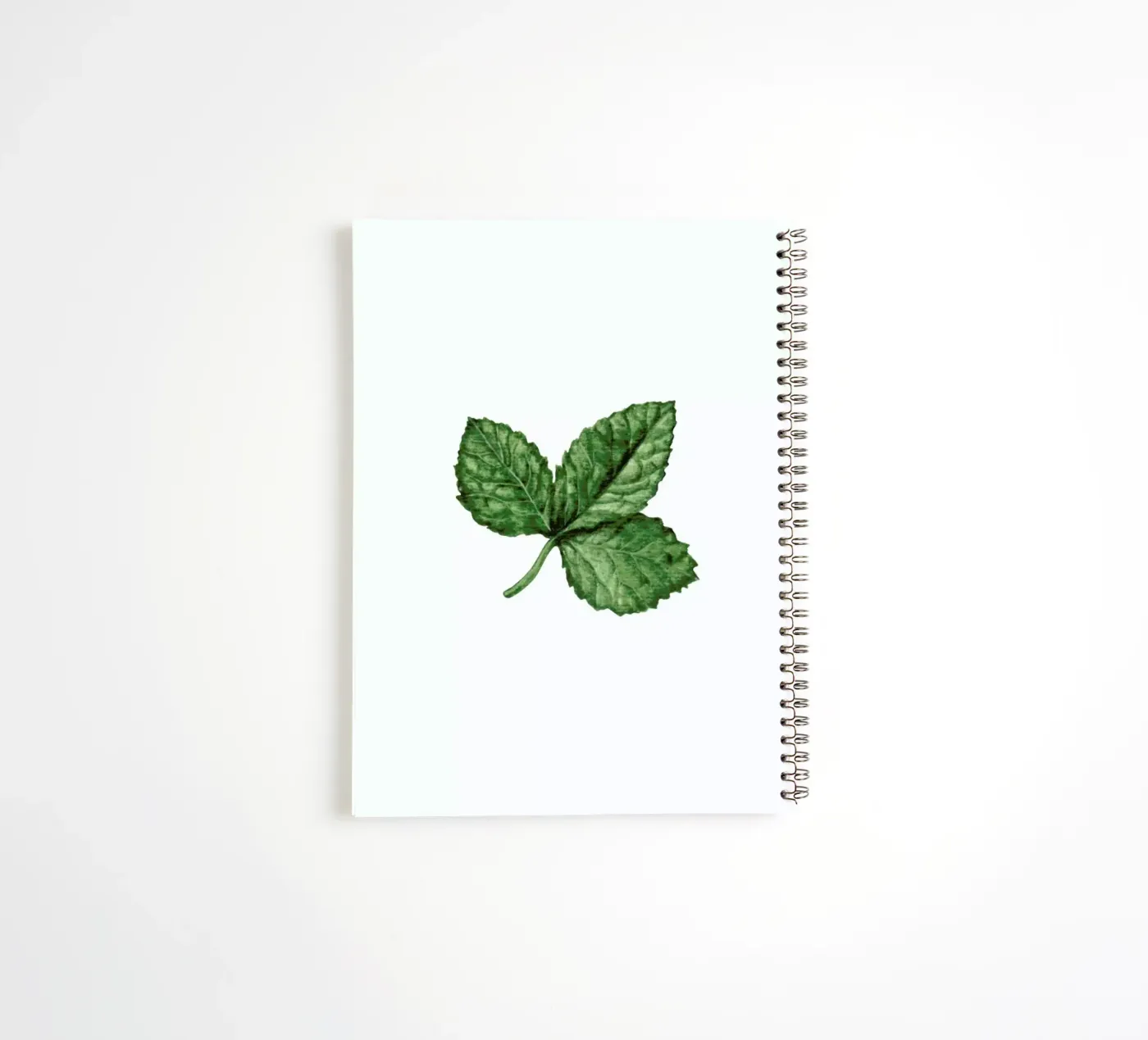 Strawberry Leaf spiral notebook by Maria Vdovichenko