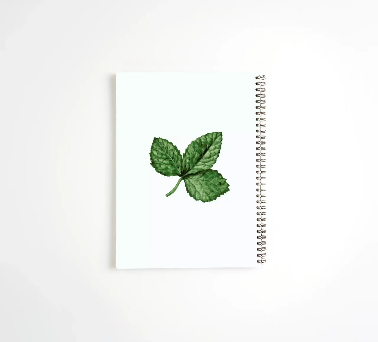 Strawberry Leaf spiral notebook by Maria Vdovichenko