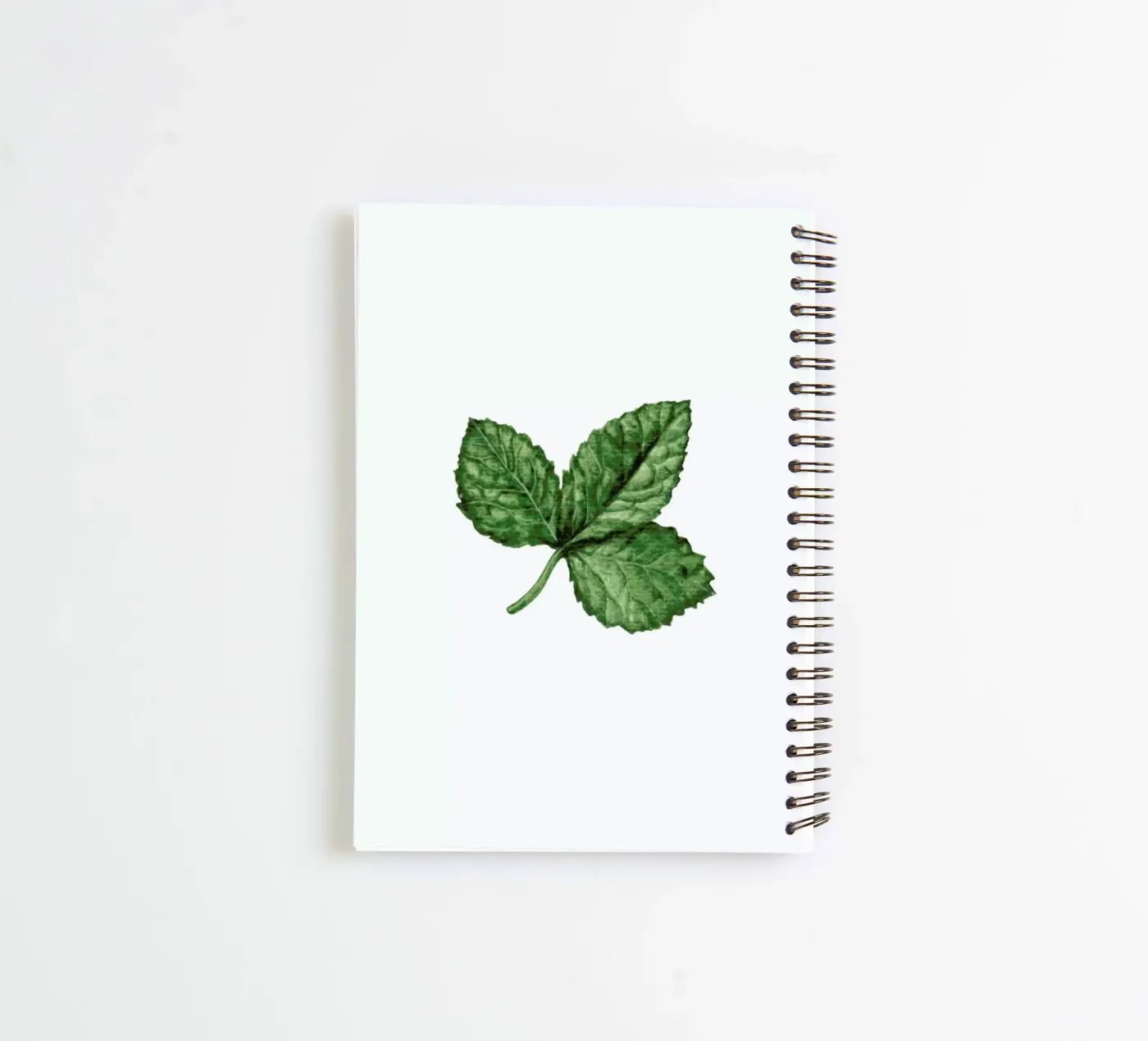 Strawberry Leaf spiral notebook by Maria Vdovichenko