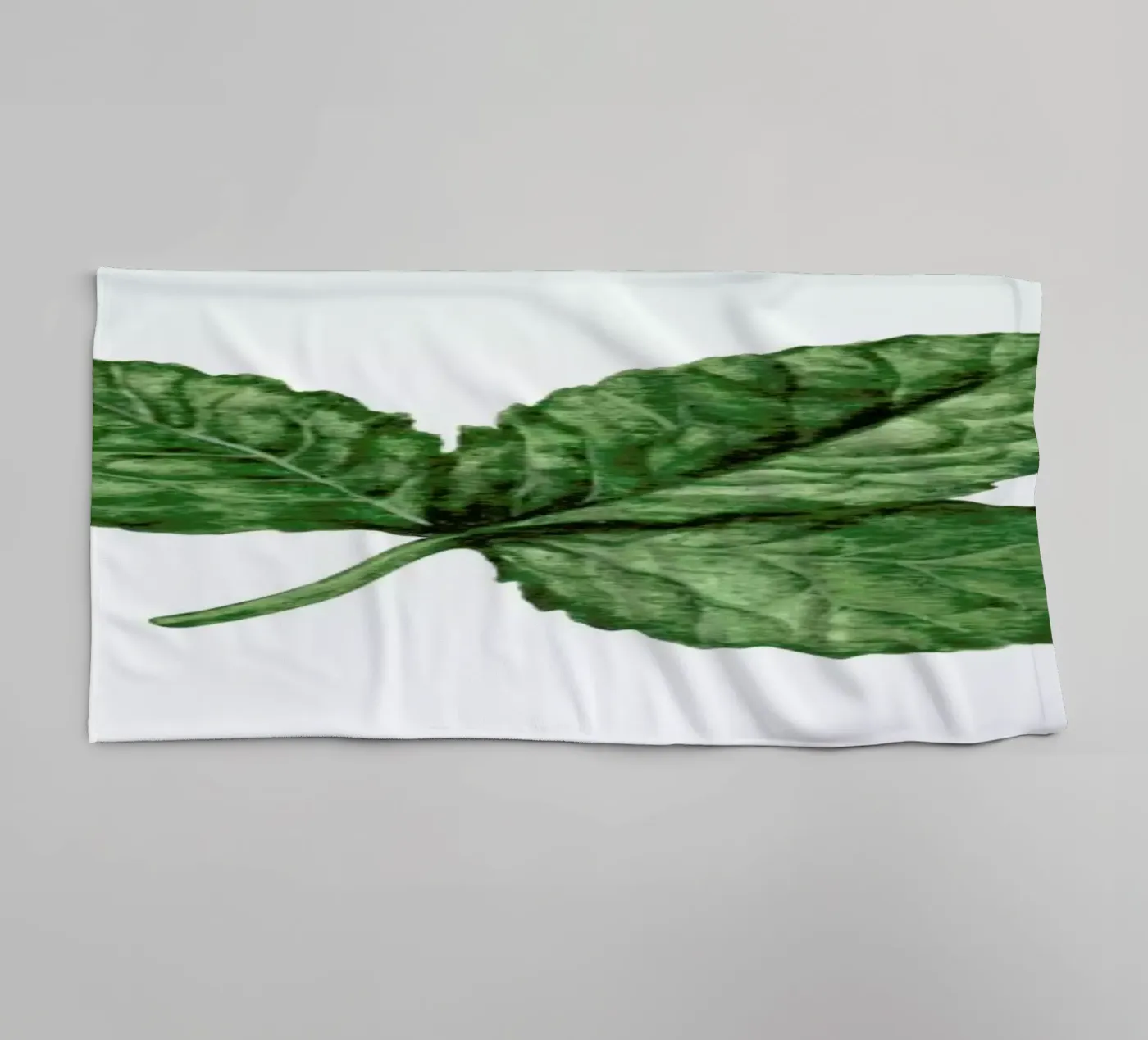 Strawberry Leaf towel by Maria Vdovichenko