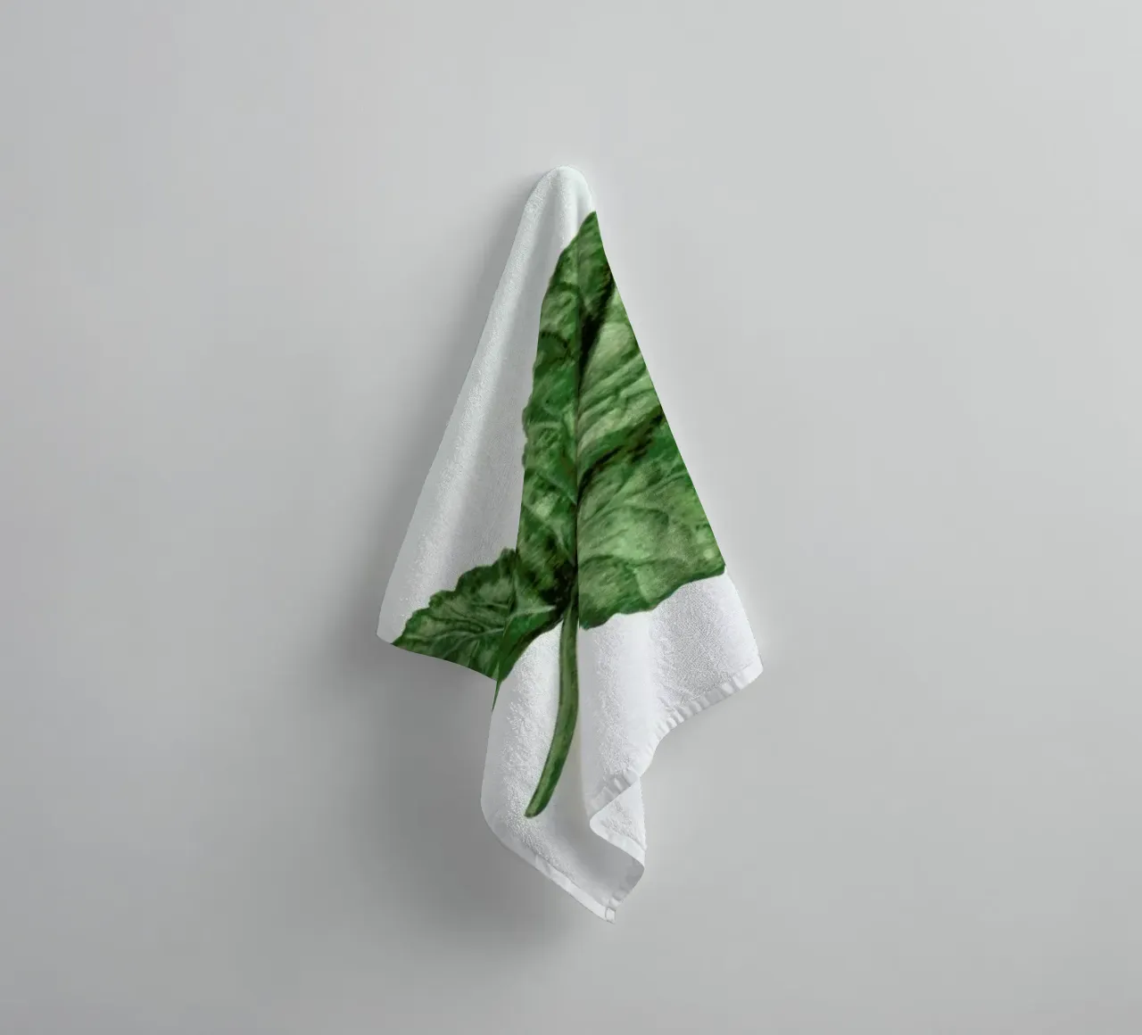 Strawberry Leaf towel by Maria Vdovichenko