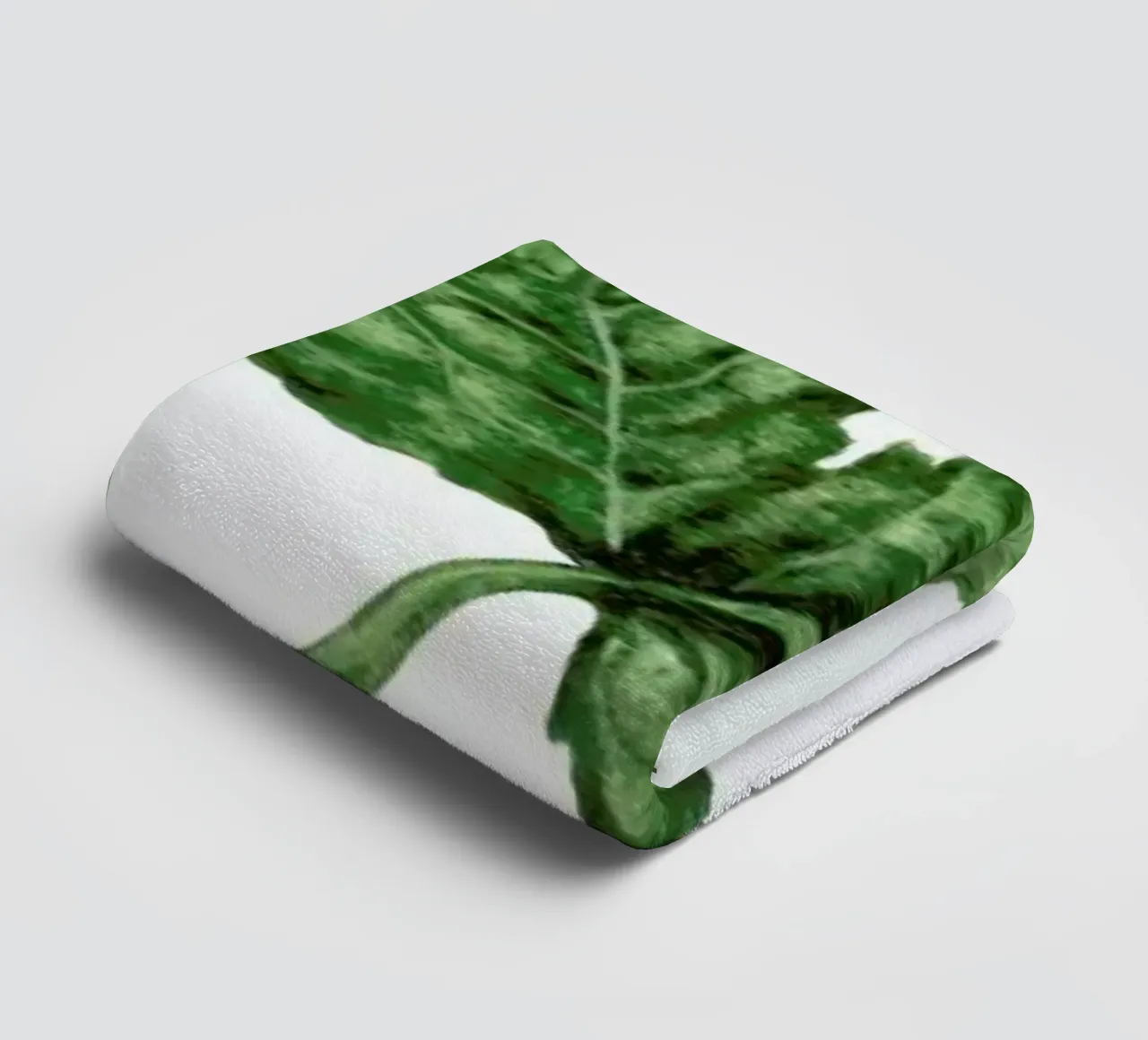 Strawberry Leaf towel by Maria Vdovichenko
