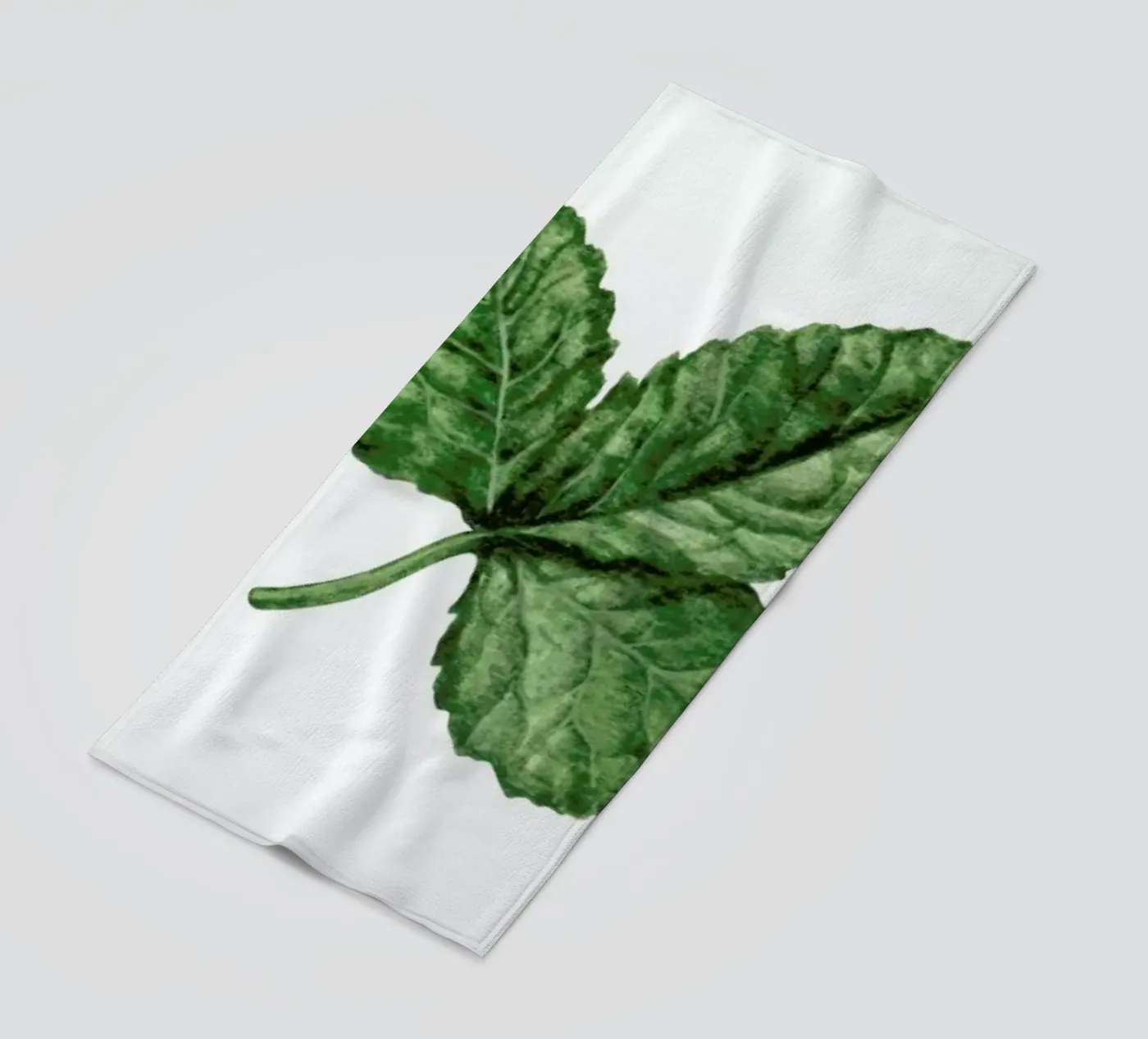 Strawberry Leaf strandhanddoek van Maria Vdovichenko